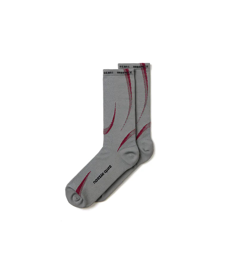 Grey Red - Tactel® Airy Socks - BEV C multi label store