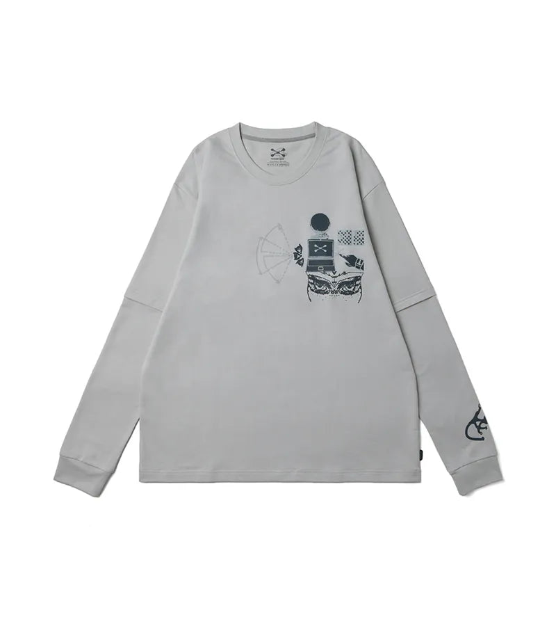 Tech Grey - Convert two-piece L/S Tee - BEV C multi label store