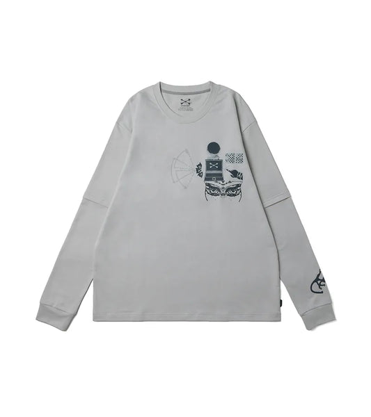Tech Grey - Convert two-piece L/S Tee - BEV C multi label store
