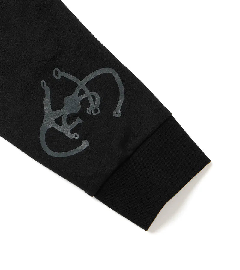 Black - Hound hoof L/S Tee - BEV C multi label store