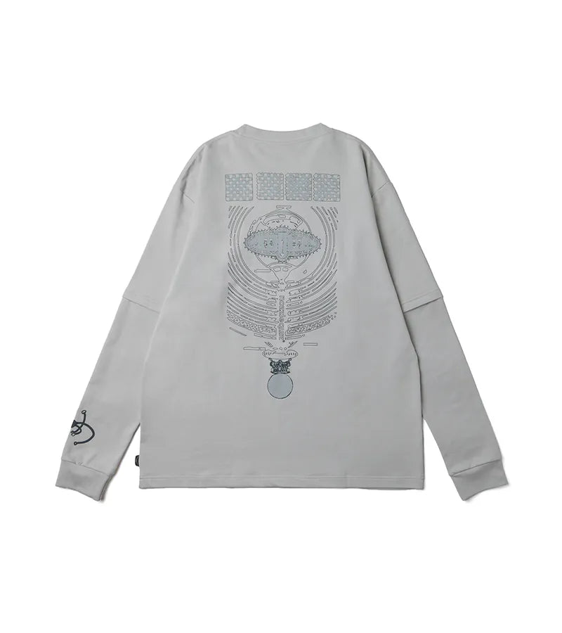 Tech Grey - Convert two-piece L/S Tee - BEV C multi label store