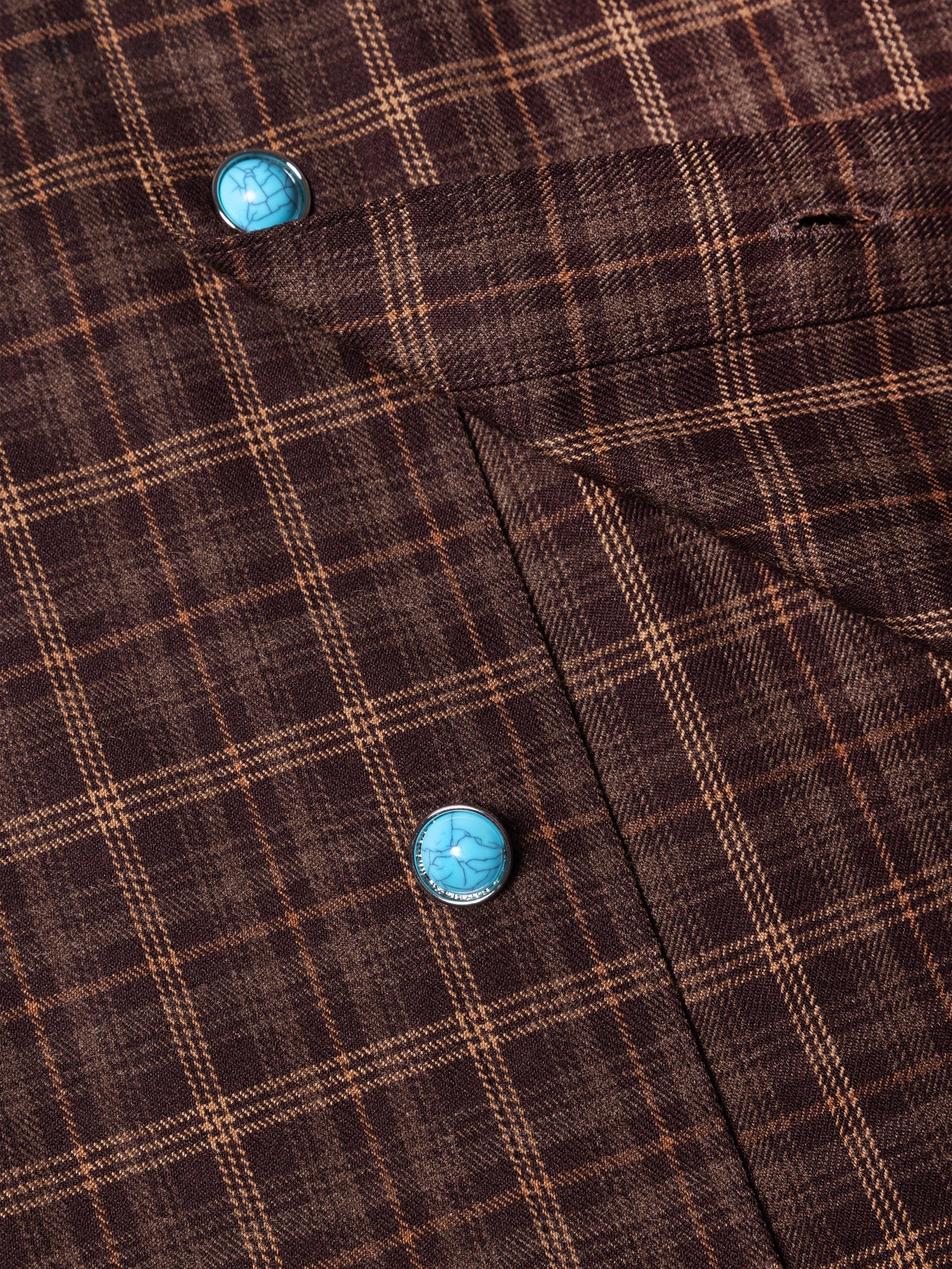 FLANNEL MIGUEL SHIRT BROWN - BEV C multi label store
