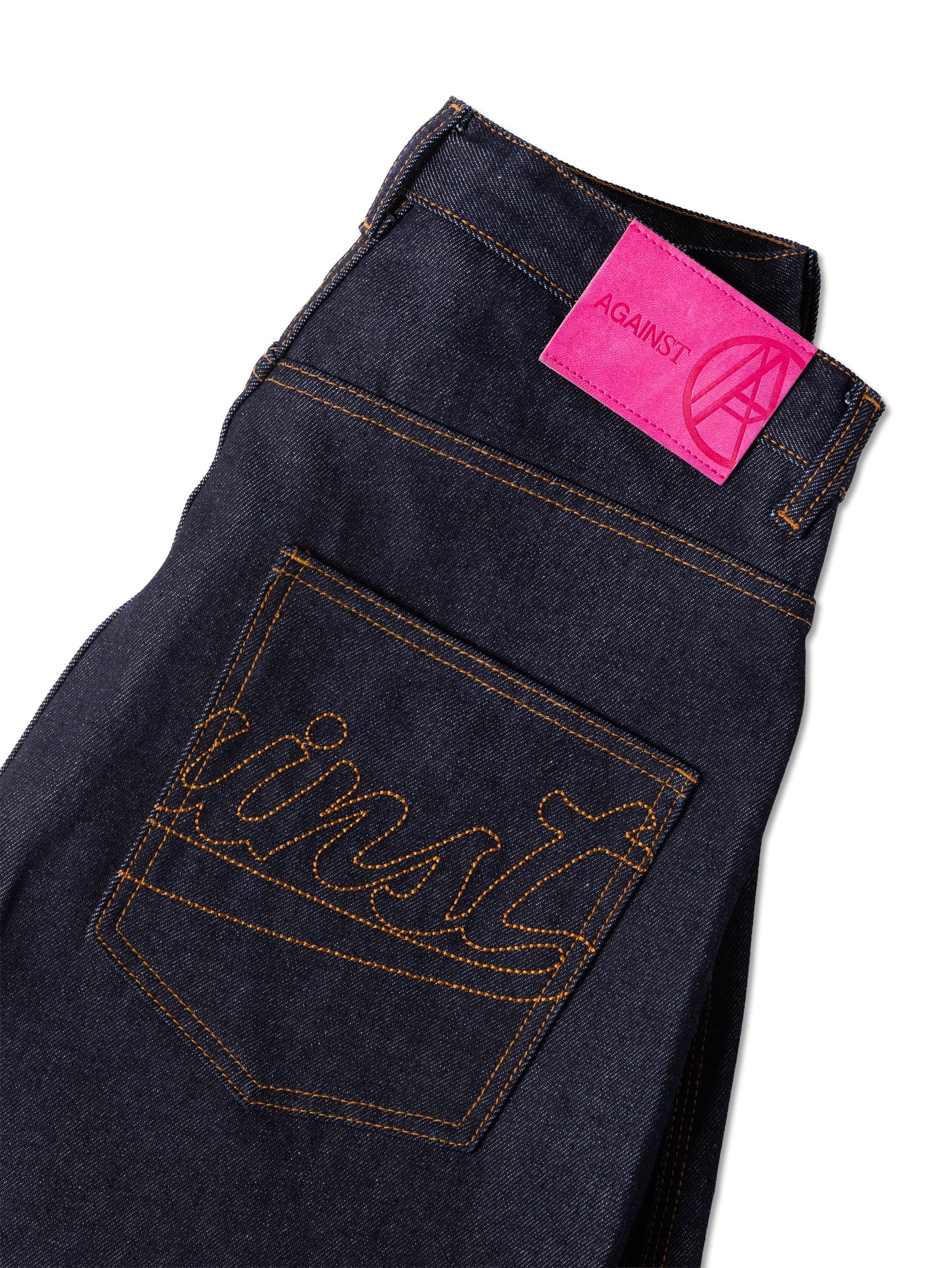 STAR LOGO RAW JEANS - BEV C multi label store