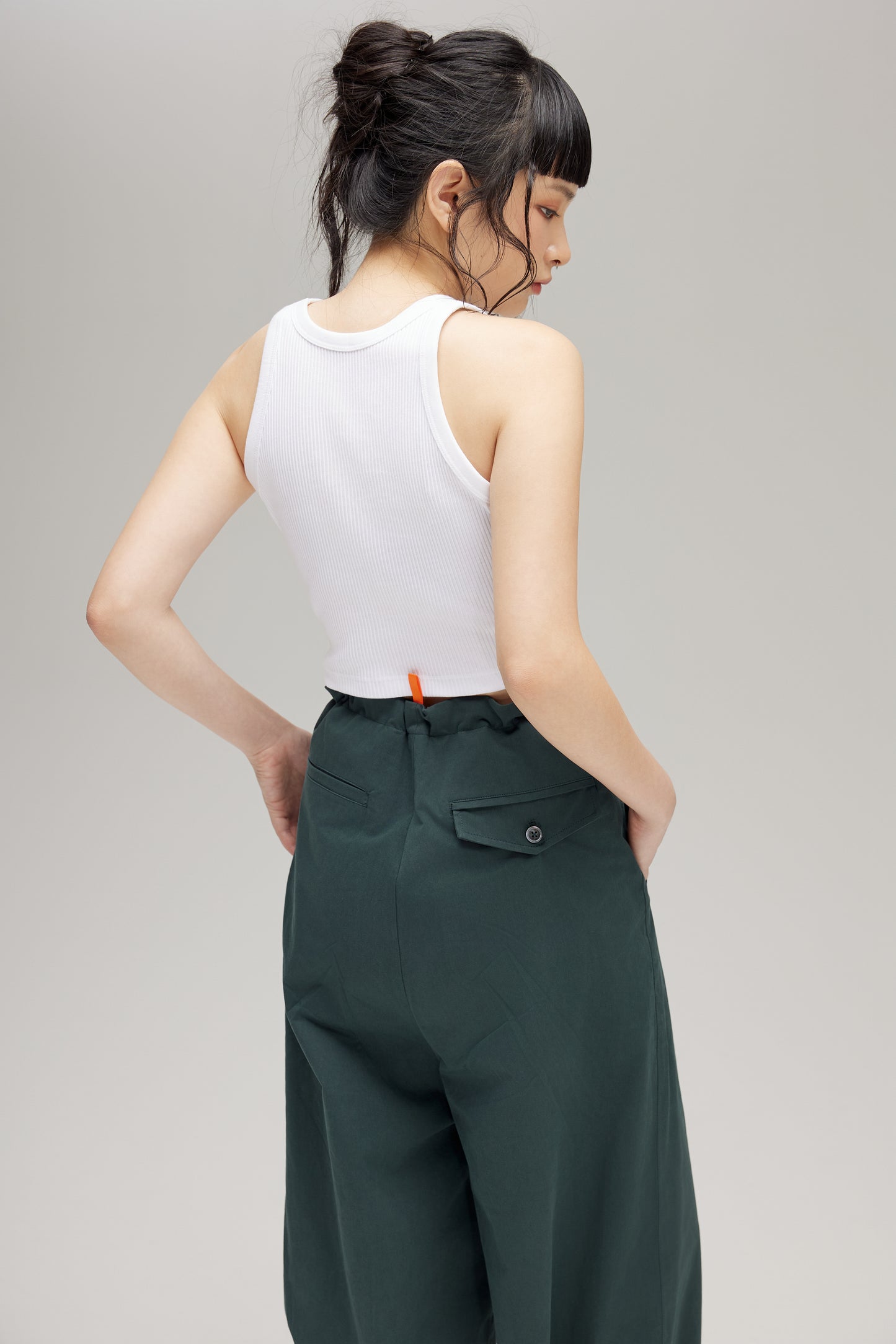 BARUN TROUSERS  IN DEEP FOREST - BEV C multi label store