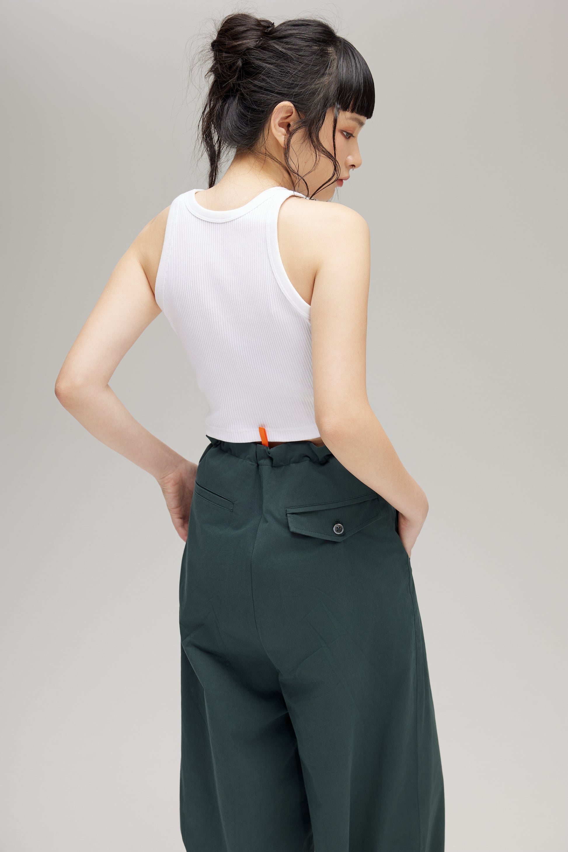 BARUN TROUSERS  IN DEEP FOREST - BEV C multi label store
