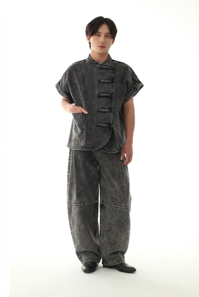 Eclipse Vest - Washed Grey - BEV C multi label store