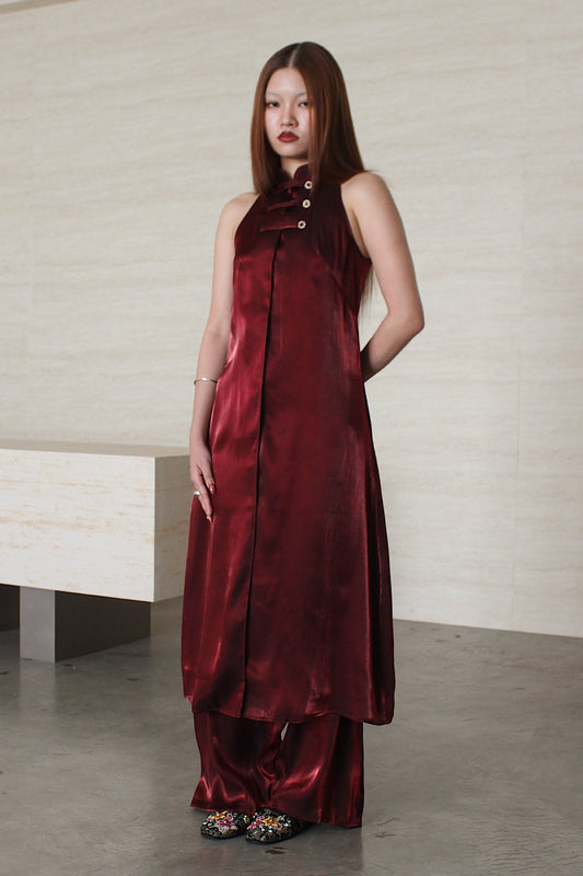 Halter Jewel Dress - Red - BEV C multi label store