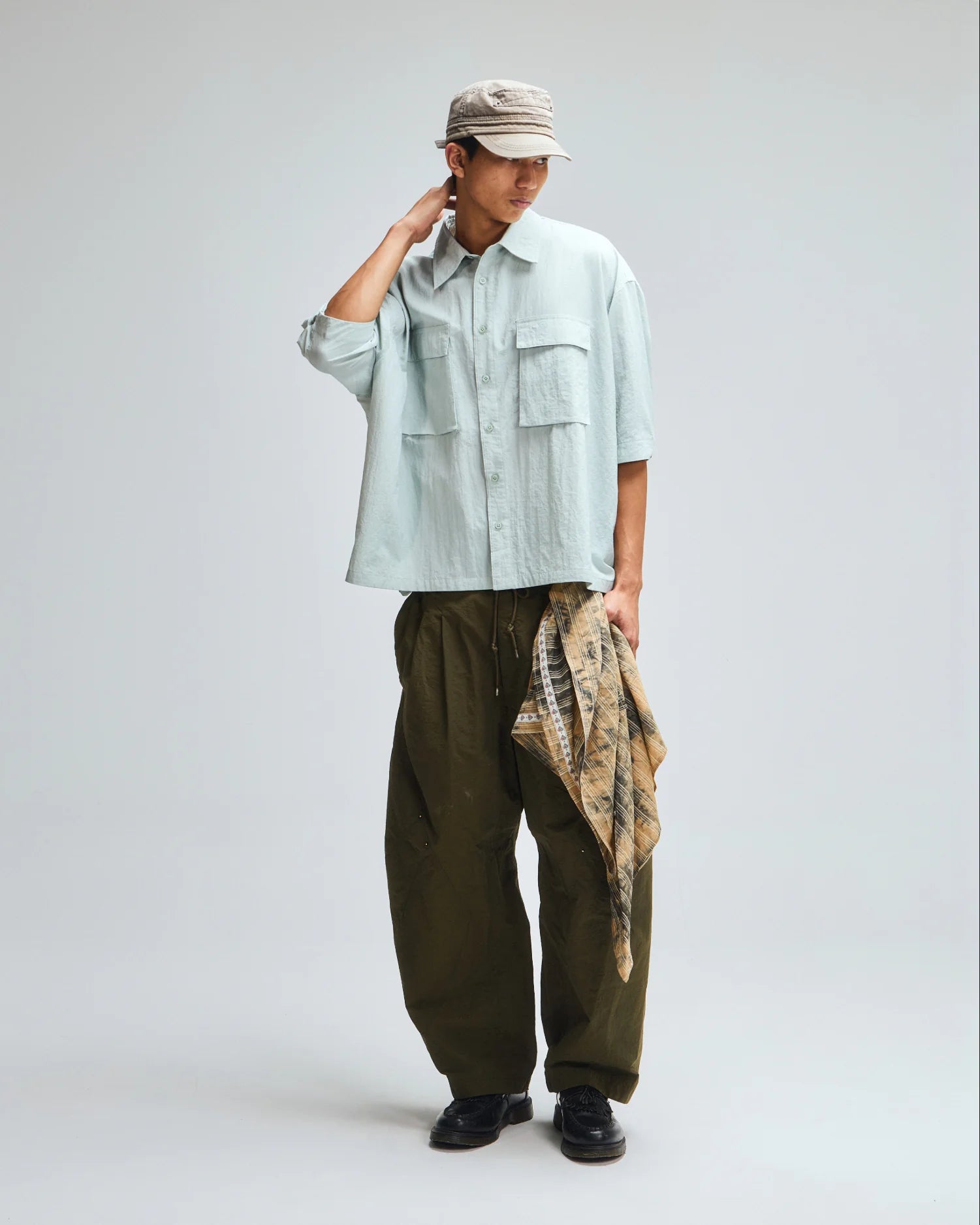 ABP. BIG BRO S/S SHIRT NYLON MINT - BEV C multi label store