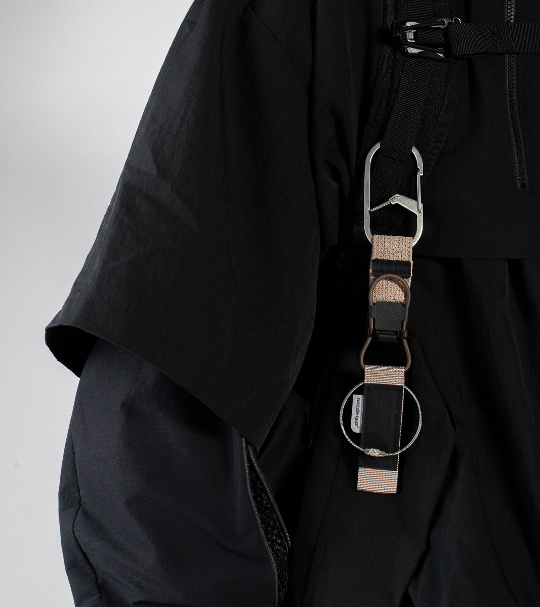 Cordura® Dual Webbing Key Strap - Taupe - BEV C multi label store