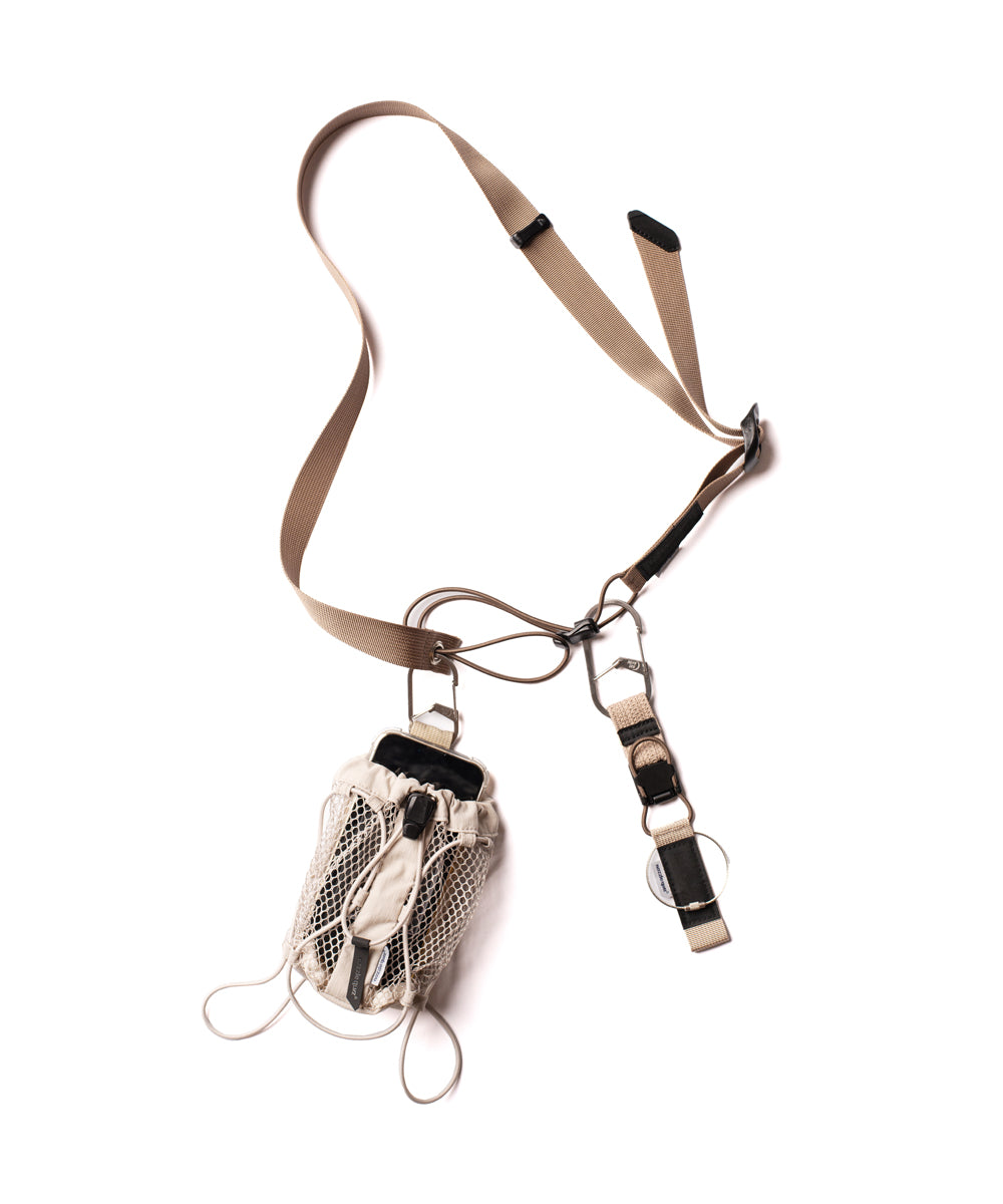 Cordura® Dual Webbing Key Strap - Taupe - BEV C multi label store