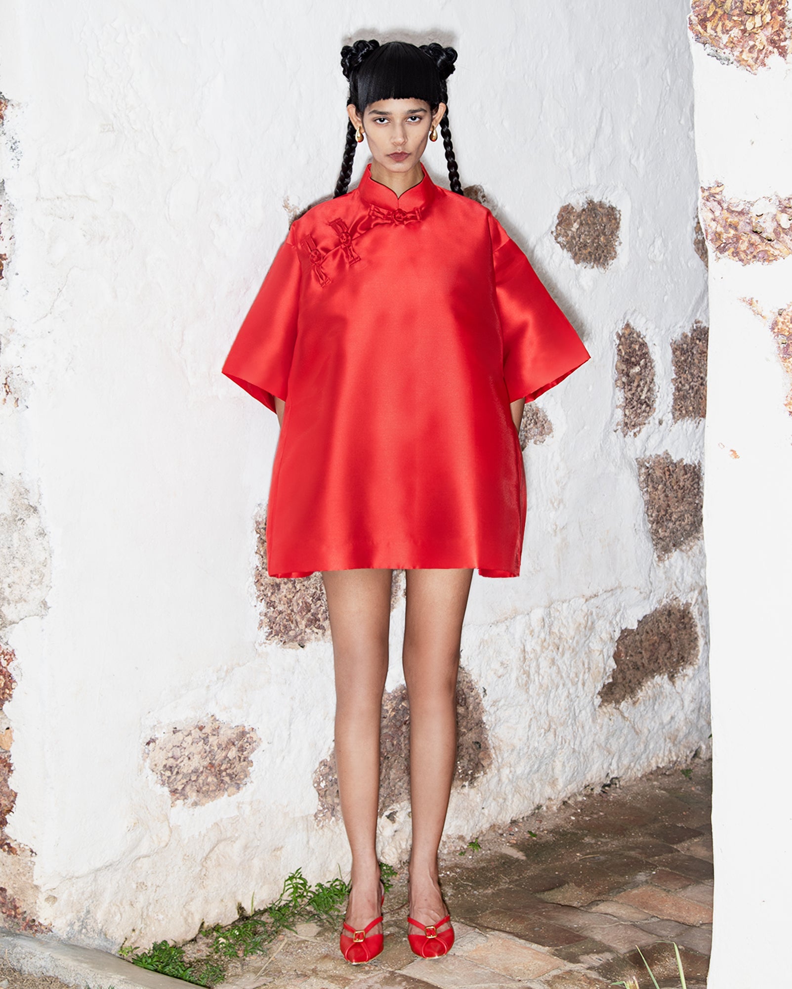 Qipao Oversaiz (Burgundy) - BEV C multi label store