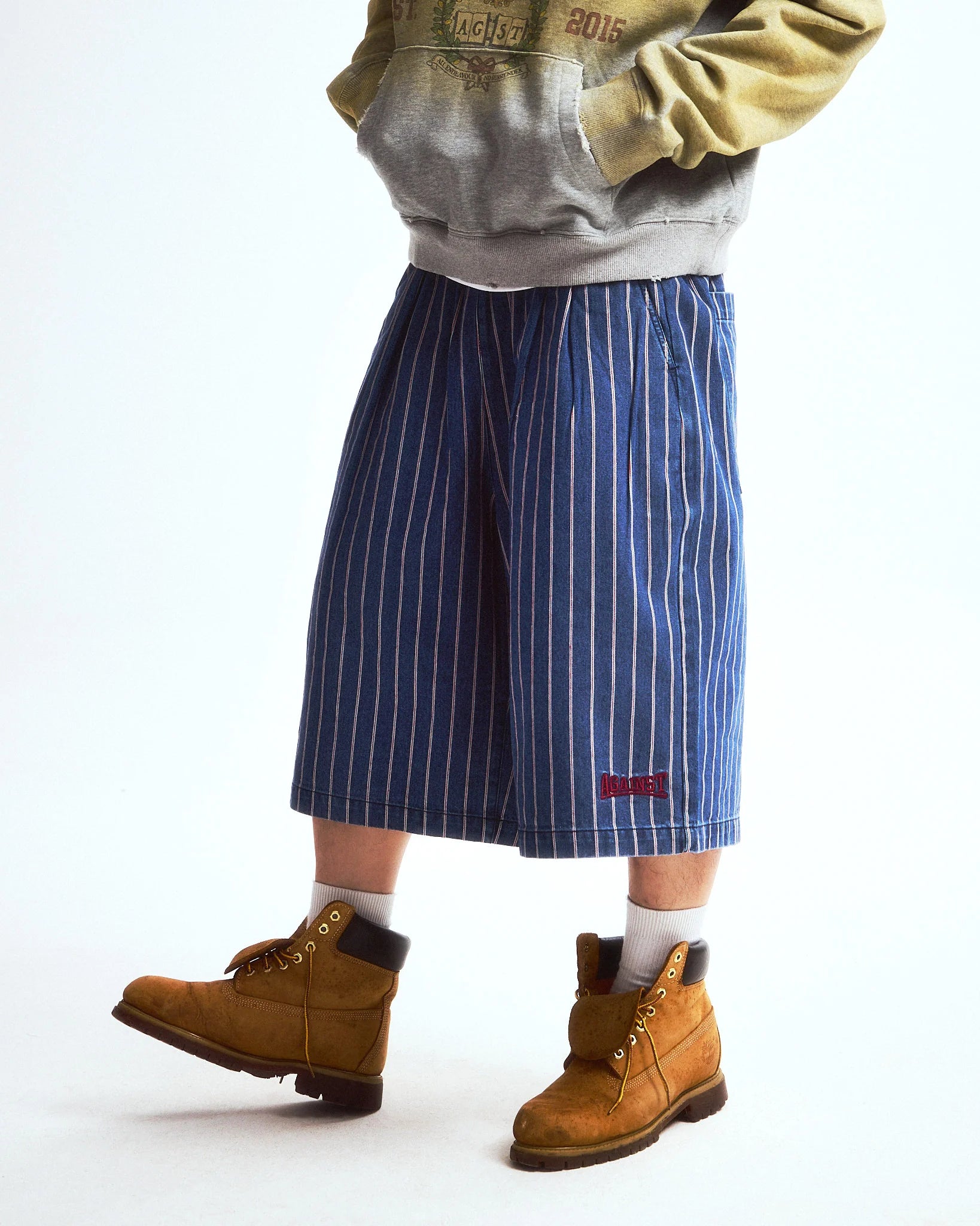 RELAXED MAFIA SHORTS DENIM - BEV C multi label store