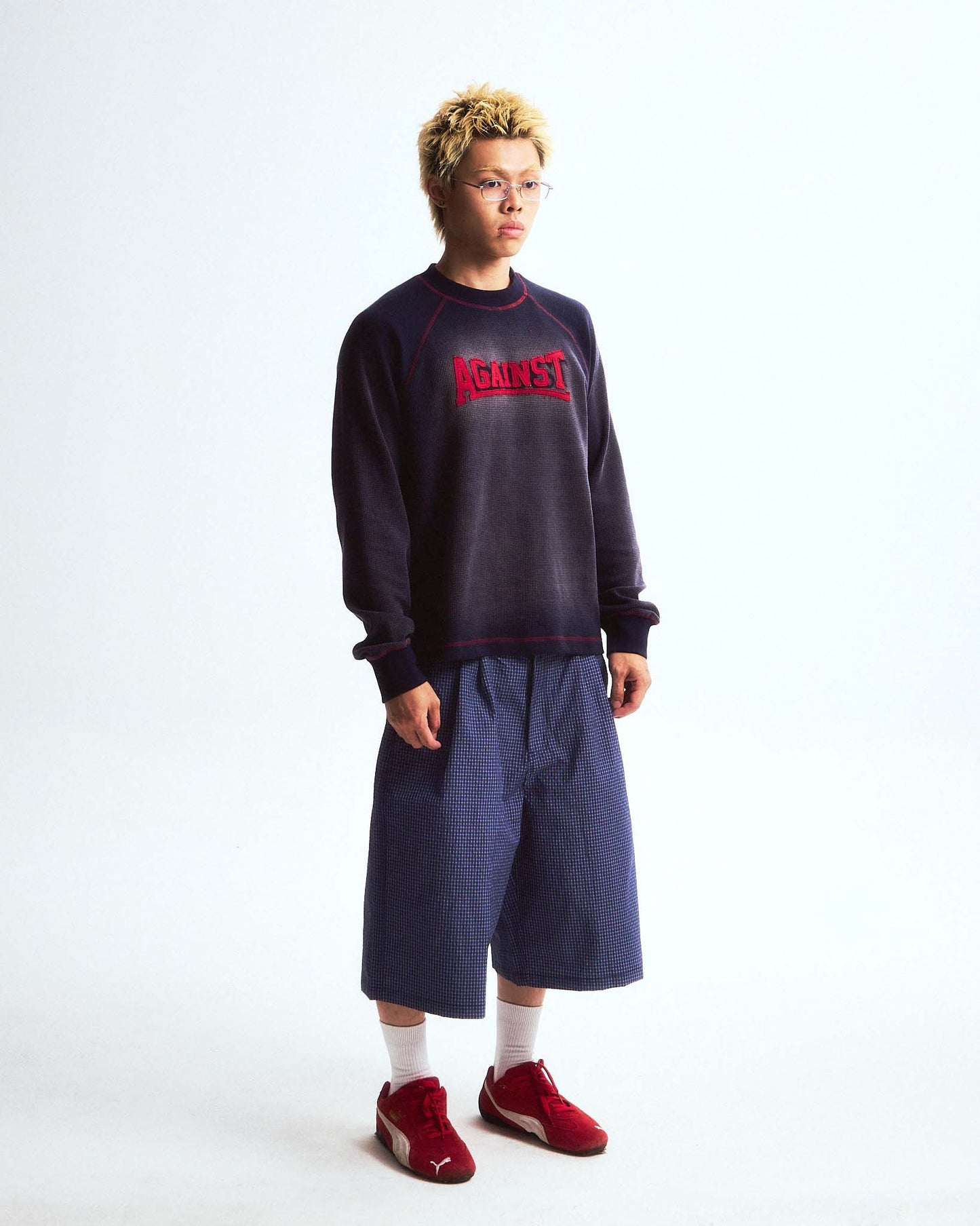 SUNFADE LAZY TEE NAVY - BEV C multi label store