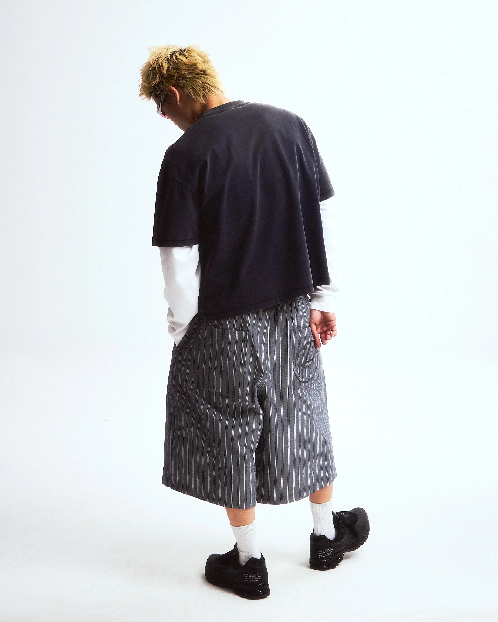 A-STAR WASHED BOXY TEE MIDNIGHT - BEV C multi label store