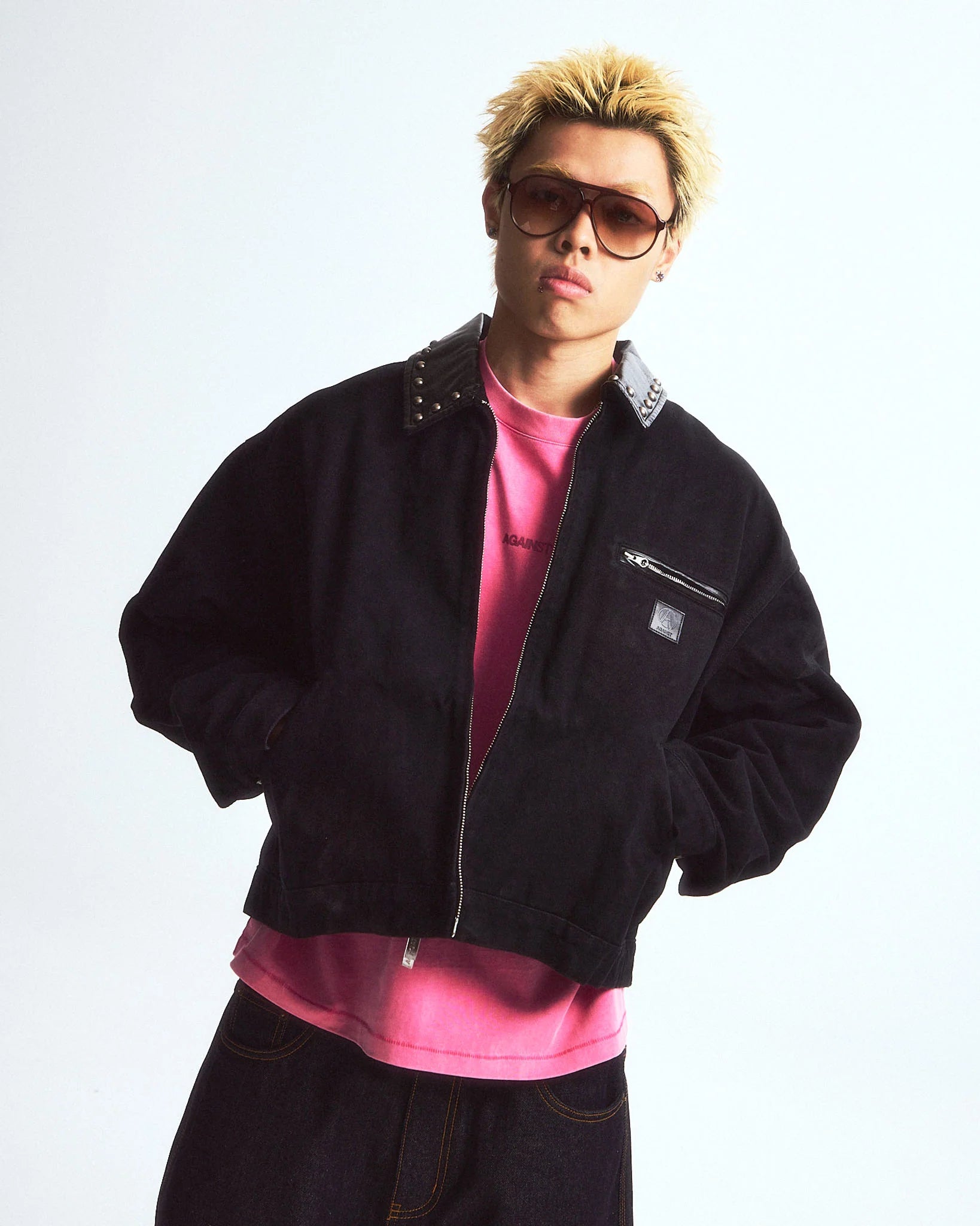 STUDDED DETROIT JACKET - BEV C multi label store