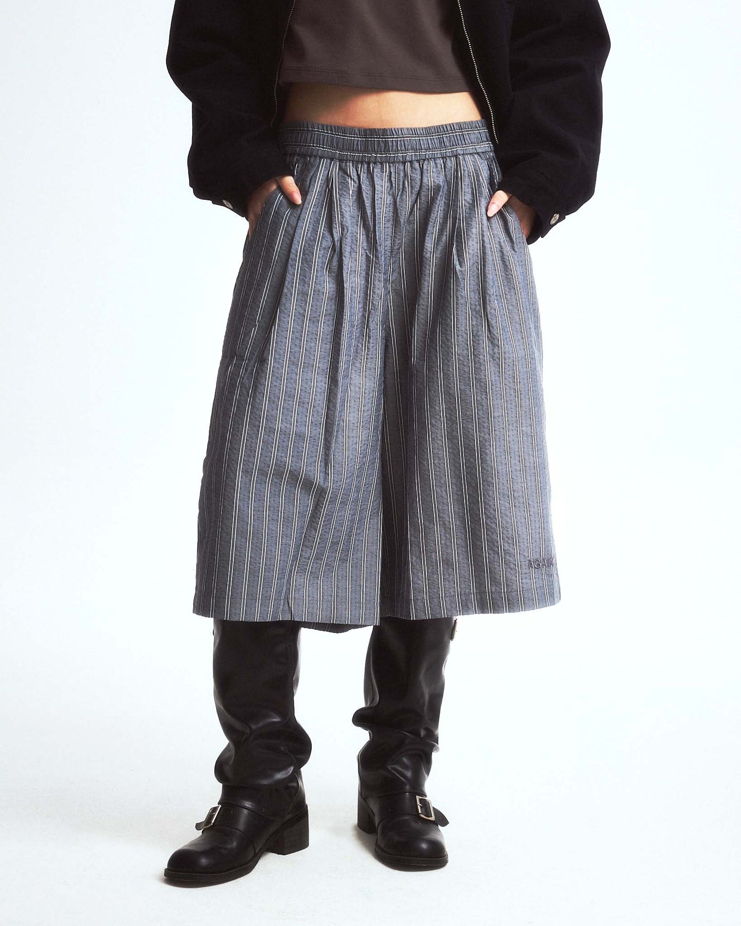 RELAXED MAFIA SHORTS GREY