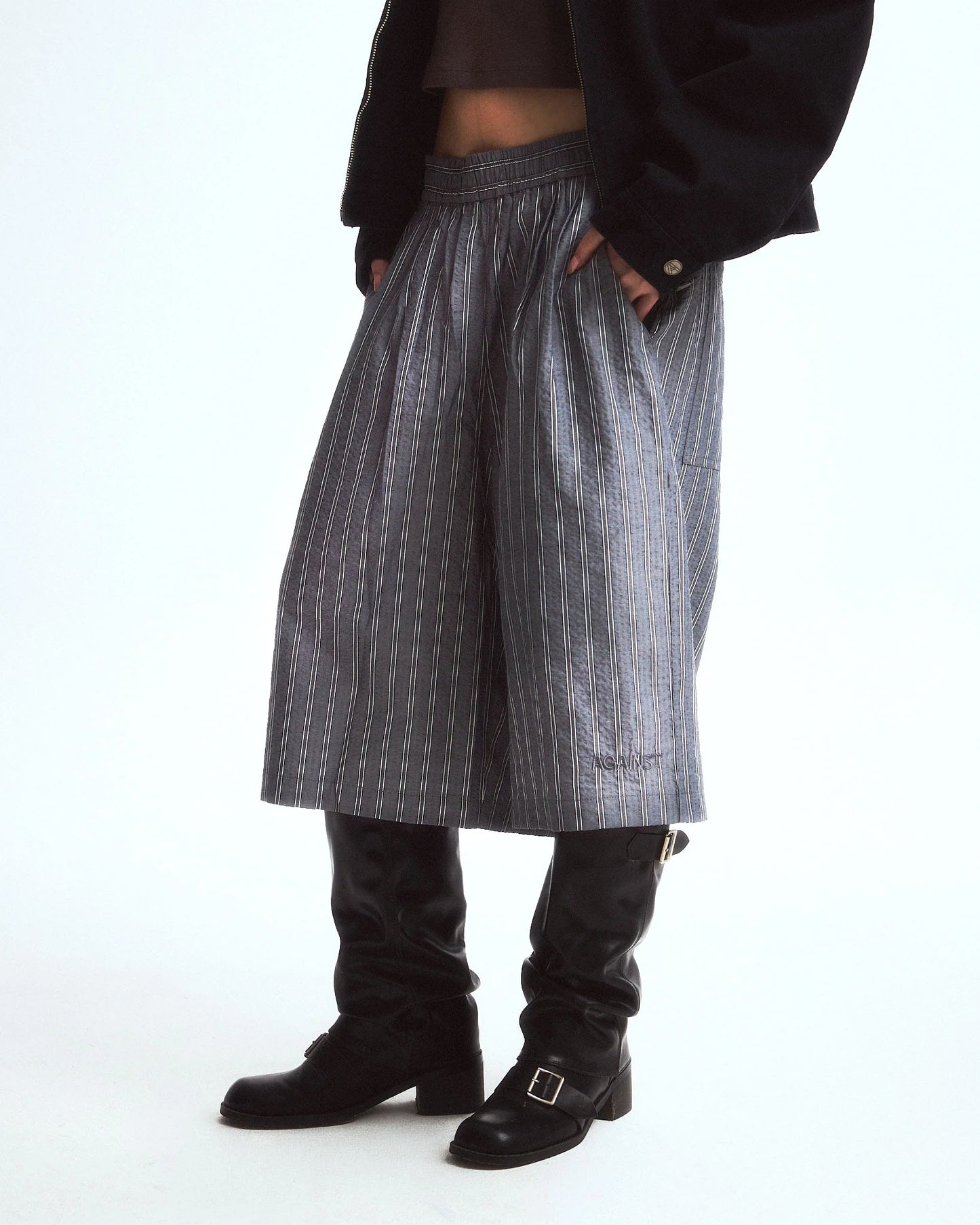 RELAXED MAFIA SHORTS GREY