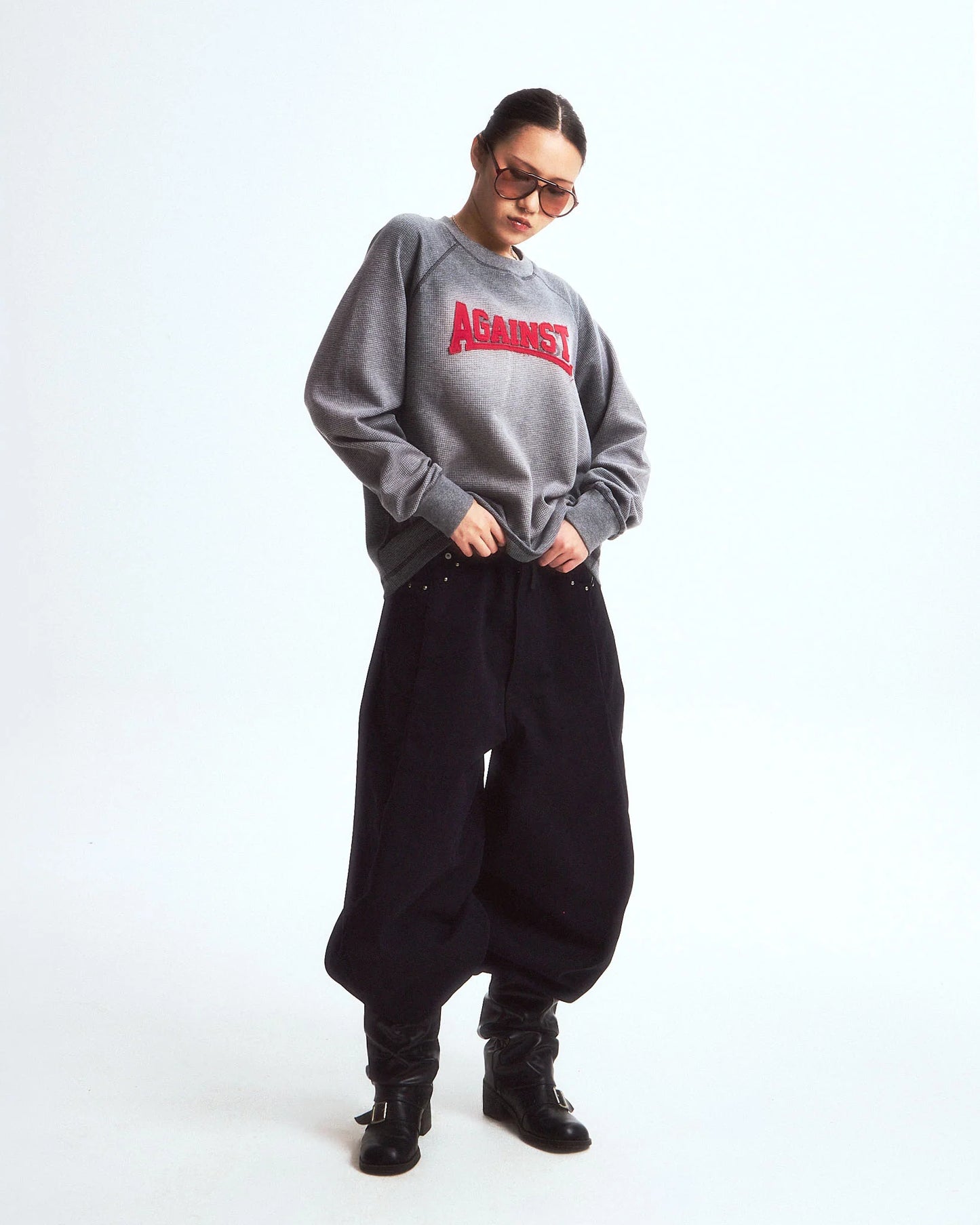 STUDDED YANKII PANTS BLACK - BEV C multi label store