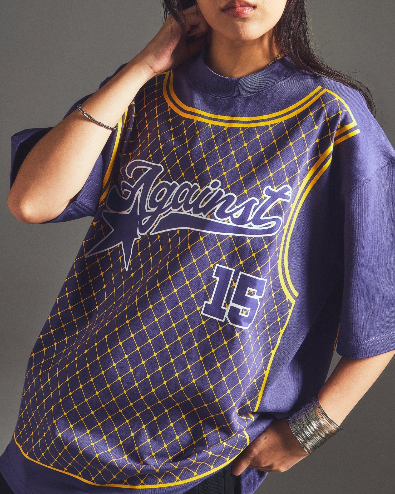 A-JERSEY TEE PURPLE - BEV C multi label store