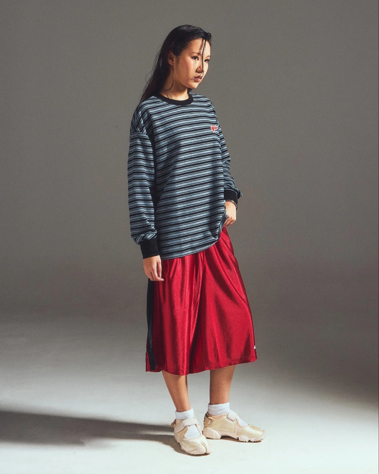 STRIPE STAR LOUNGE TEE BLUE BLACK - BEV C multi label store