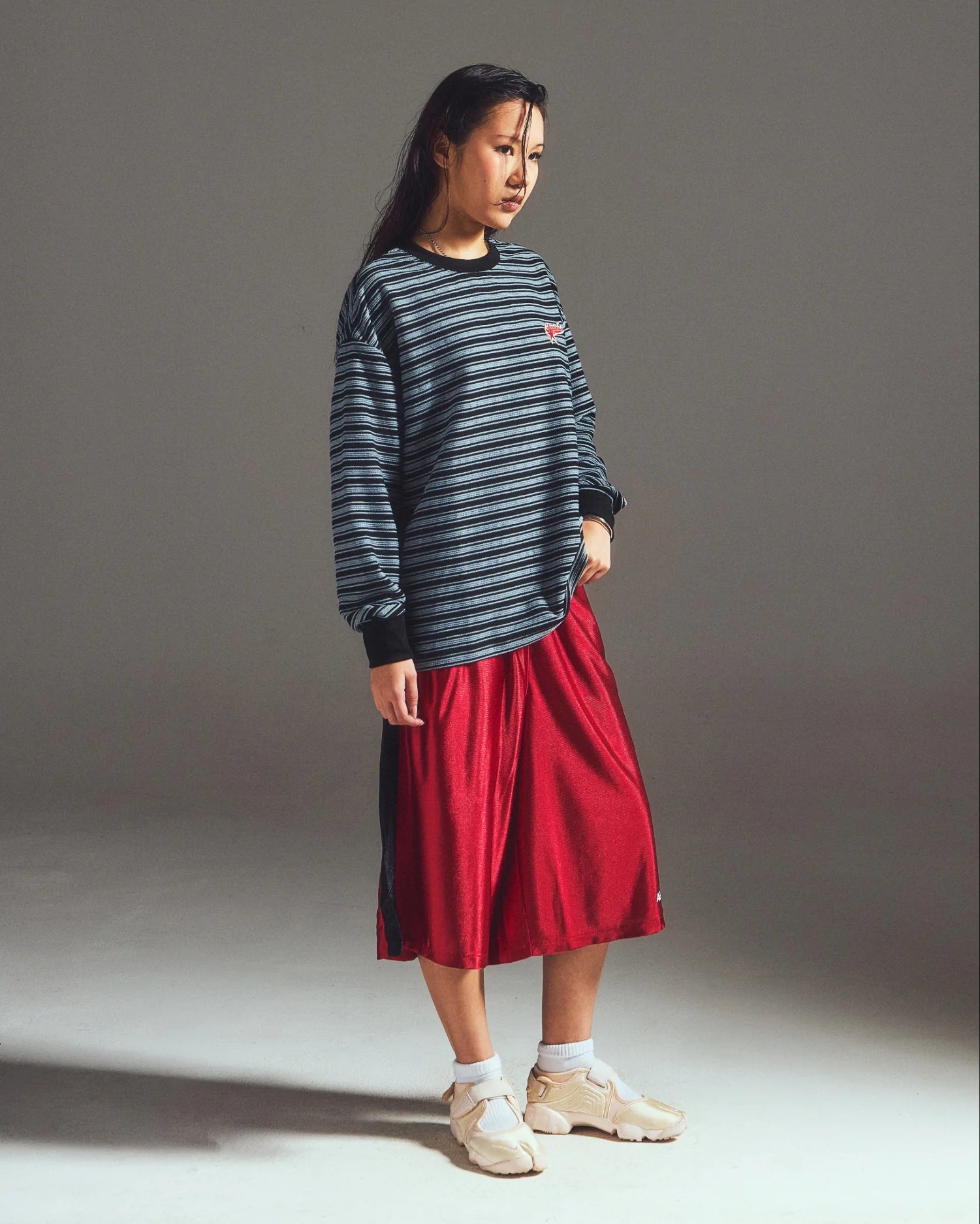 STRIPE STAR LOUNGE TEE BLUE BLACK - BEV C multi label store