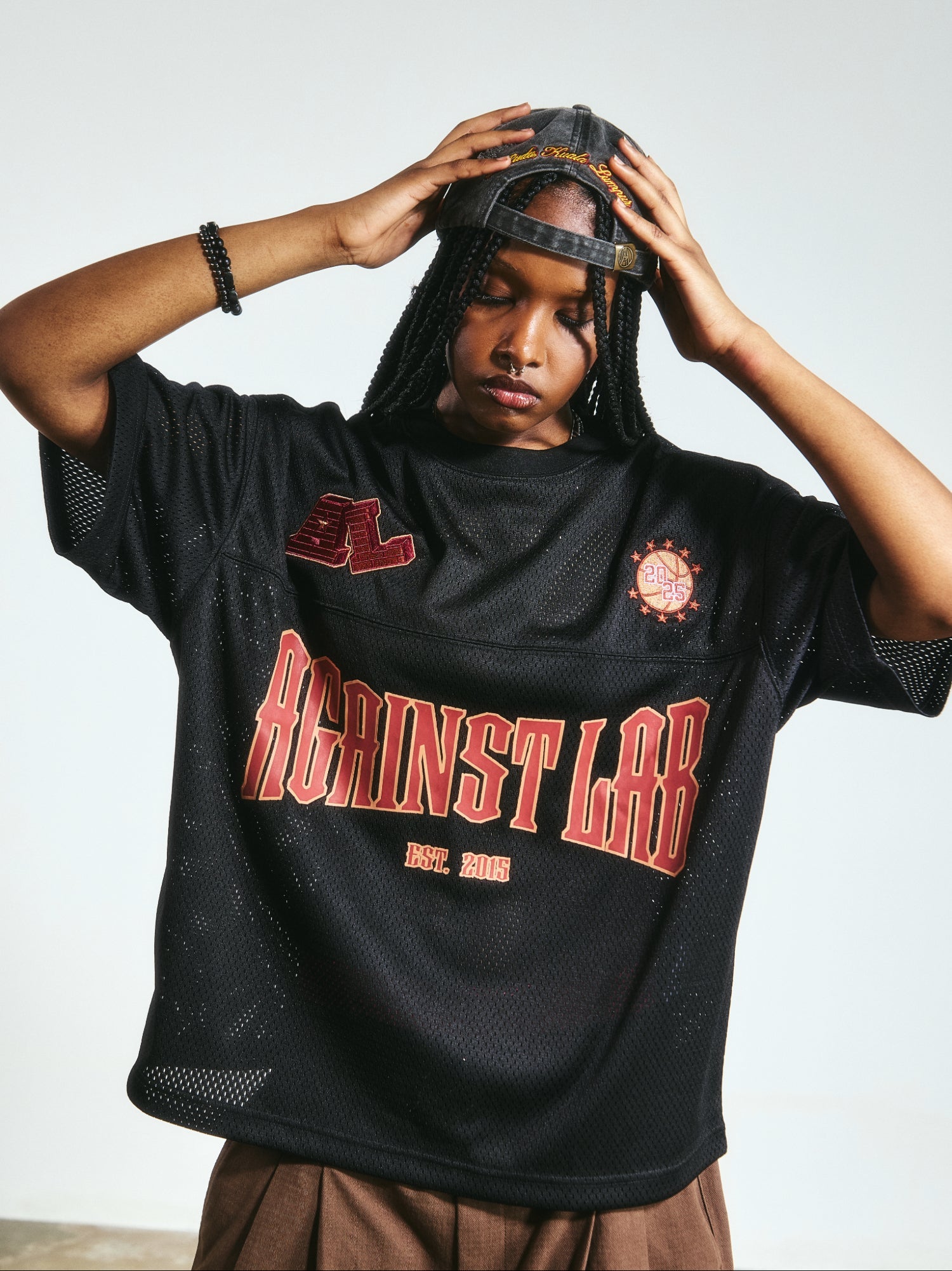 VARSITY CROPPED JERSEY BLACK - BEV C multi label store