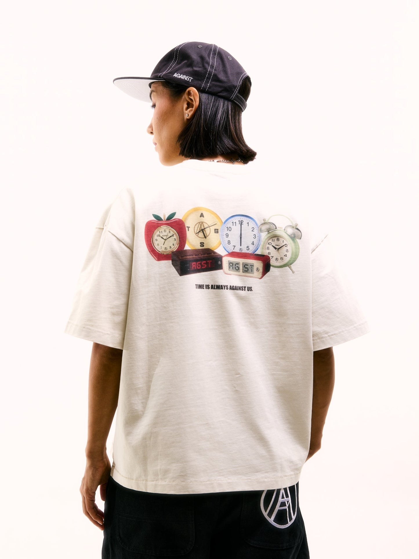 NOW OR NEVER TEE WASHED CREAM - BEV C multi label store