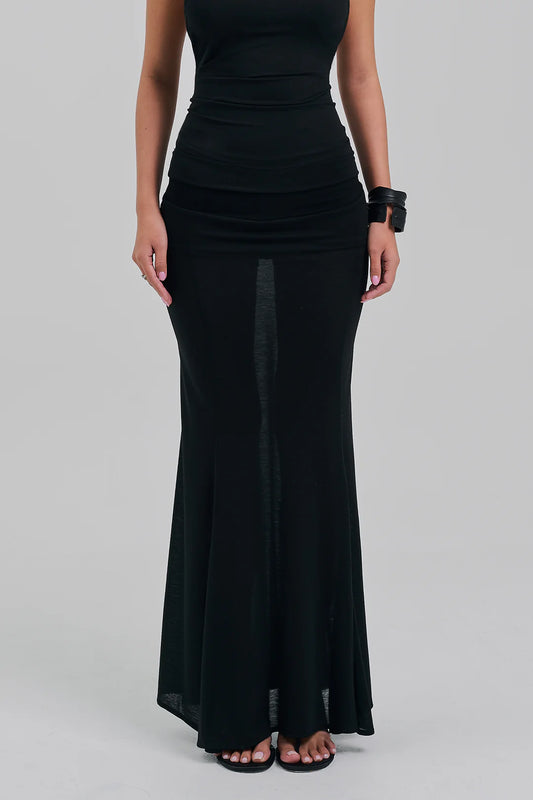 ALTAR MAXI SKIRT BLACK