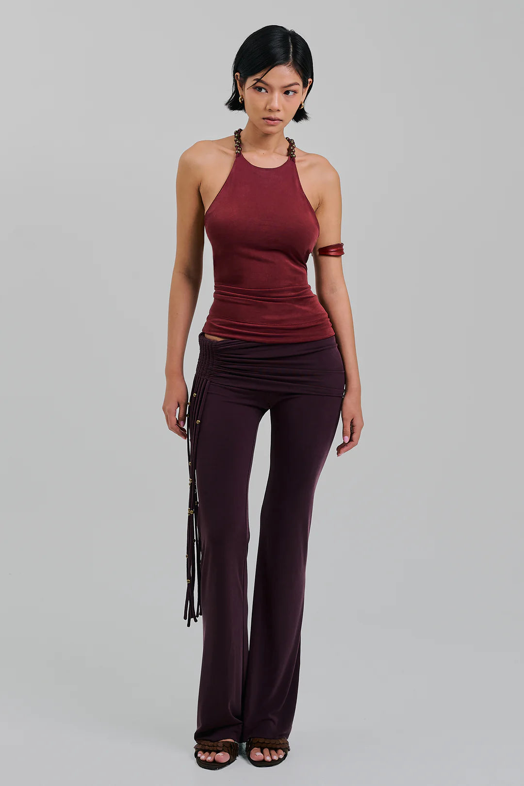 AMULET TOP MAROON - BEV C multi label store