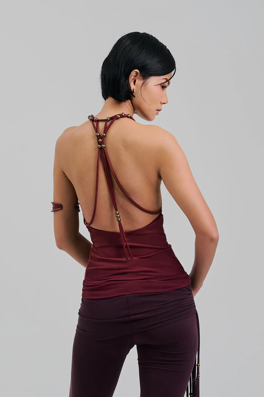 AMULET TOP MAROON - BEV C multi label store