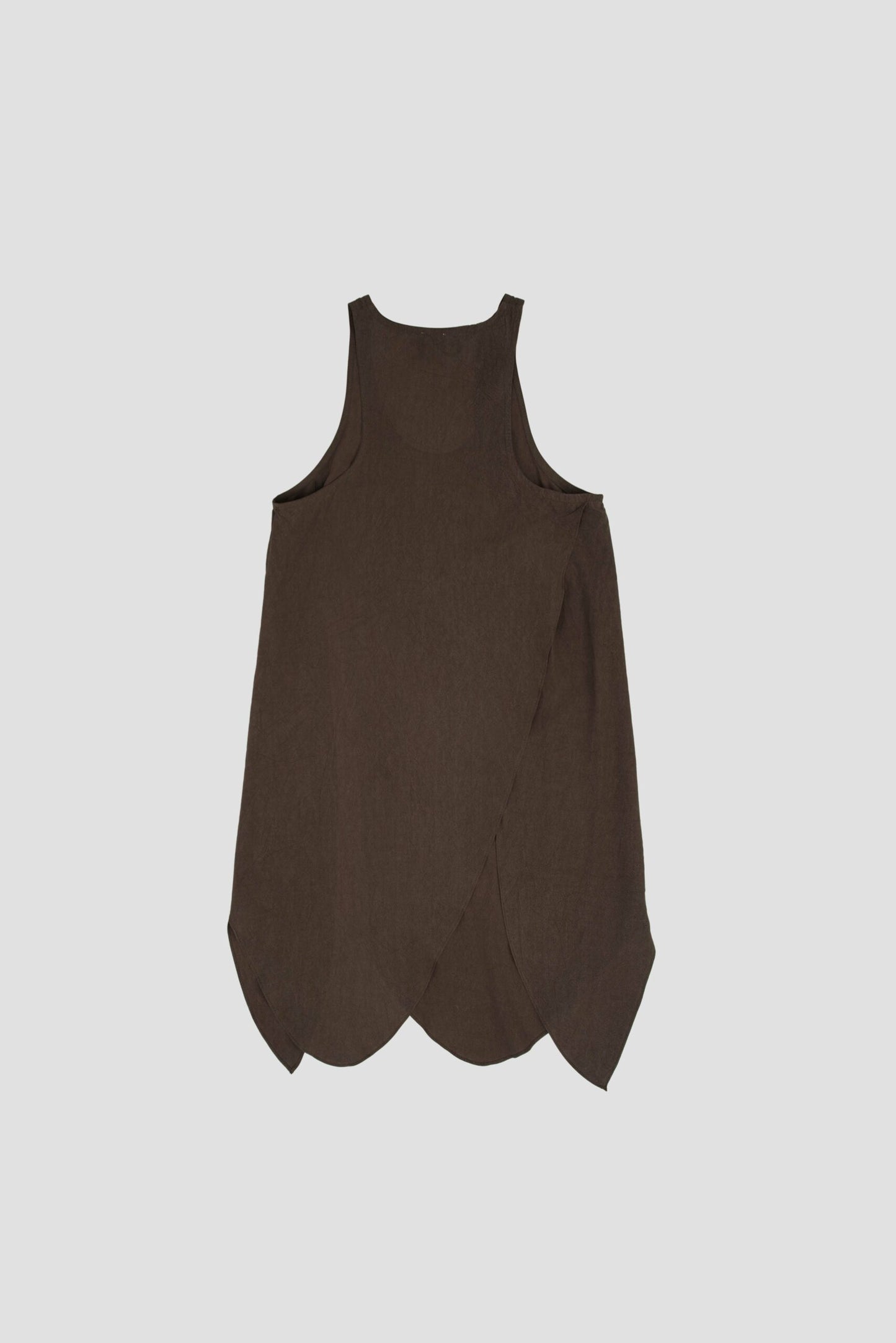 Asymmetrical Layering Long Tank Top (Brown) - BEV C multi label store