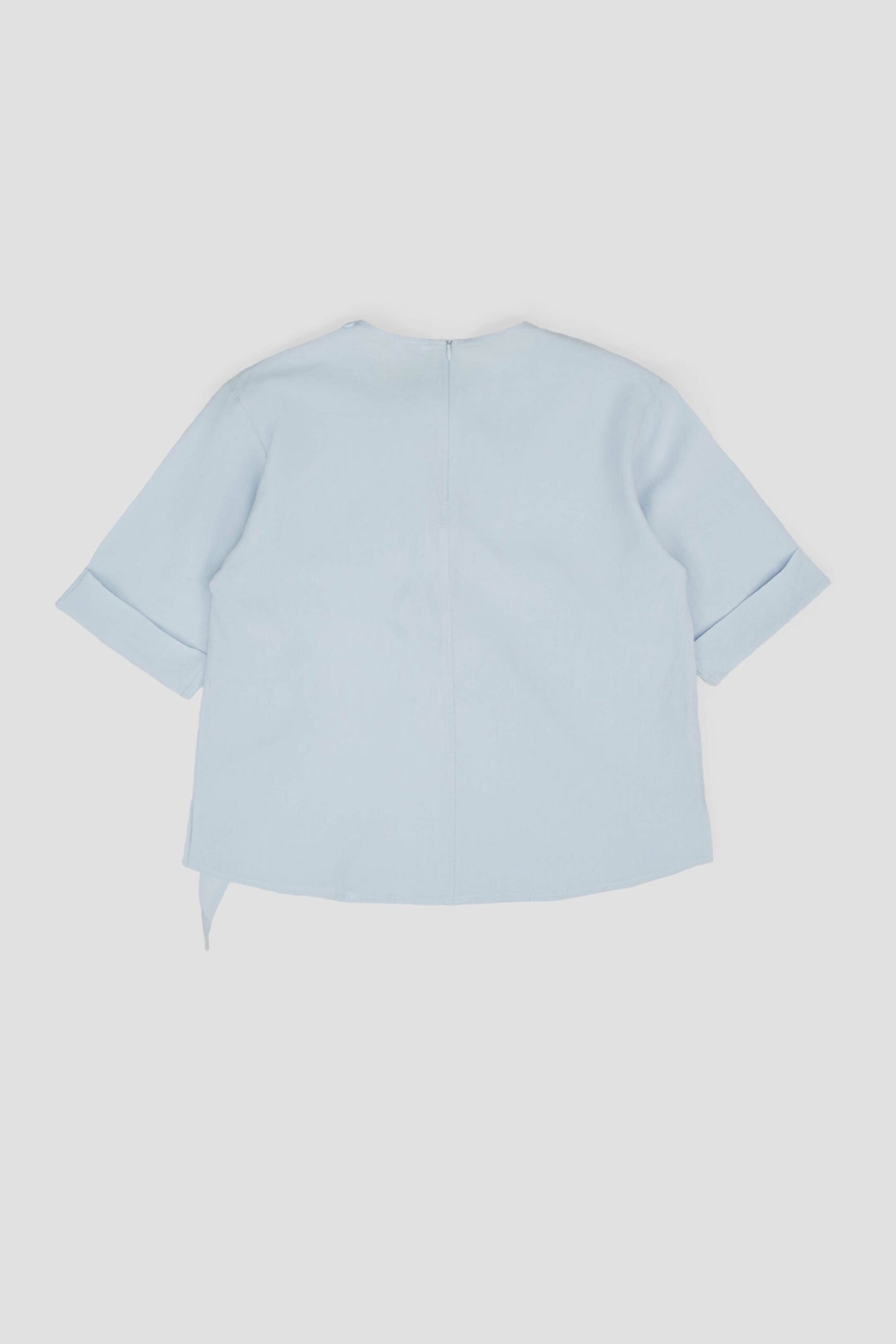 Neck-Scarf Half Sleeve Blouse (Blue) - BEV C multi label store