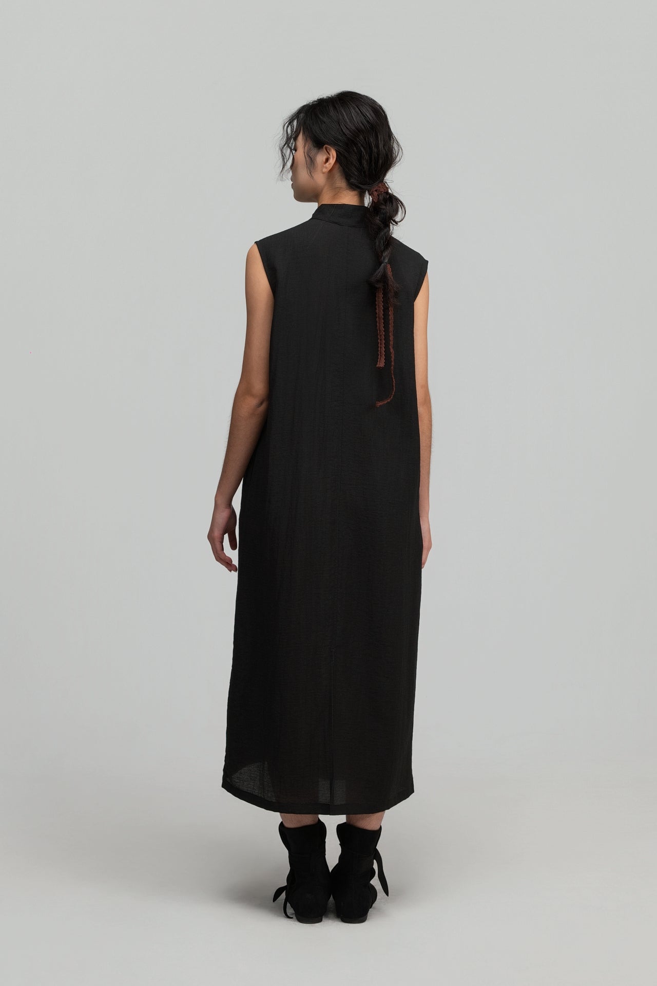 Han Collar Tank Dress (Black) - BEV C multi label store