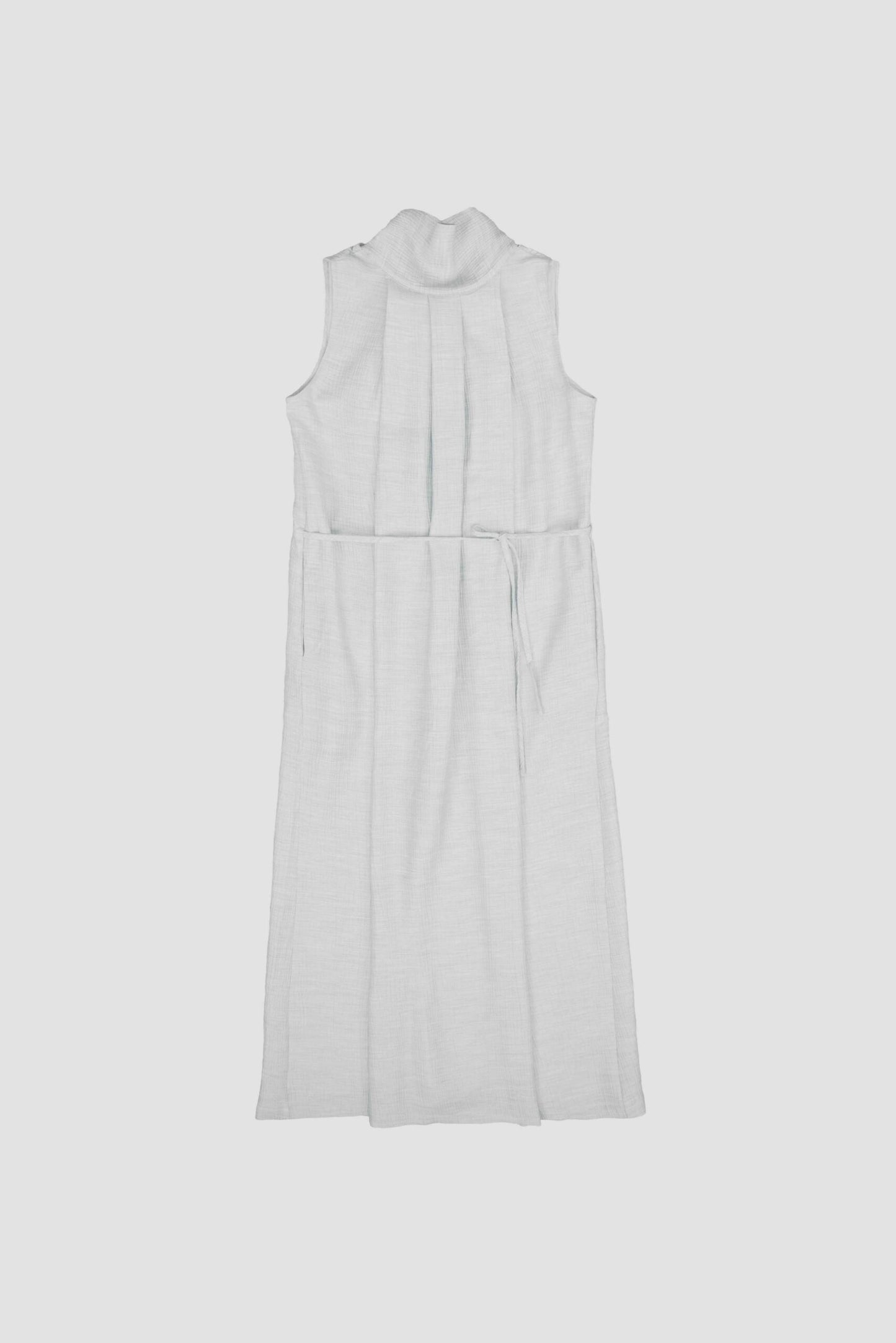 Pleated High Neck Scarf Dress (Grey) - BEV C multi label store