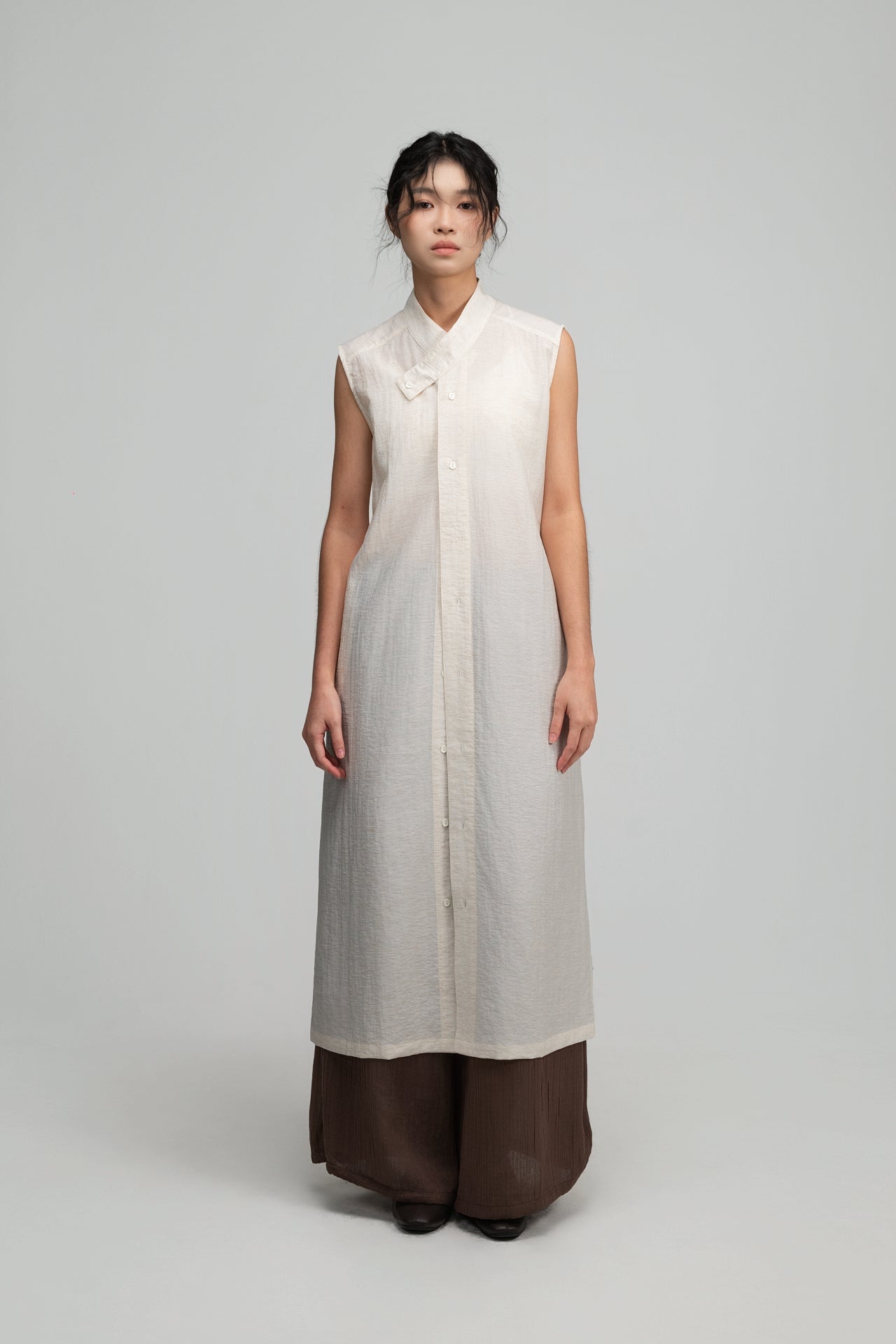 Han Collar Tank Dress (Beige) - BEV C multi label store