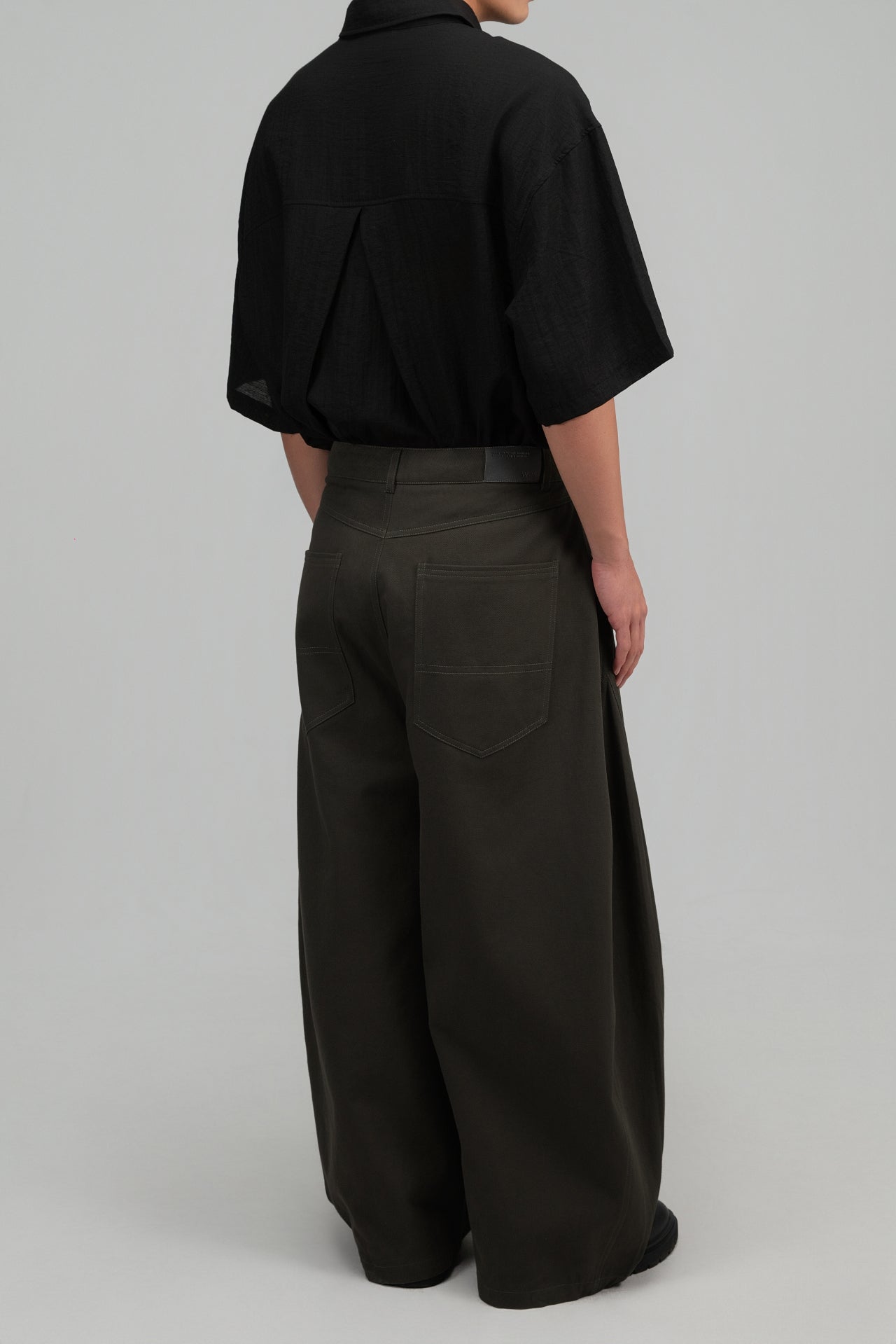 Gender Neutral Curved Leg Denim 2.0 (Forest Grey) - BEV C multi label store
