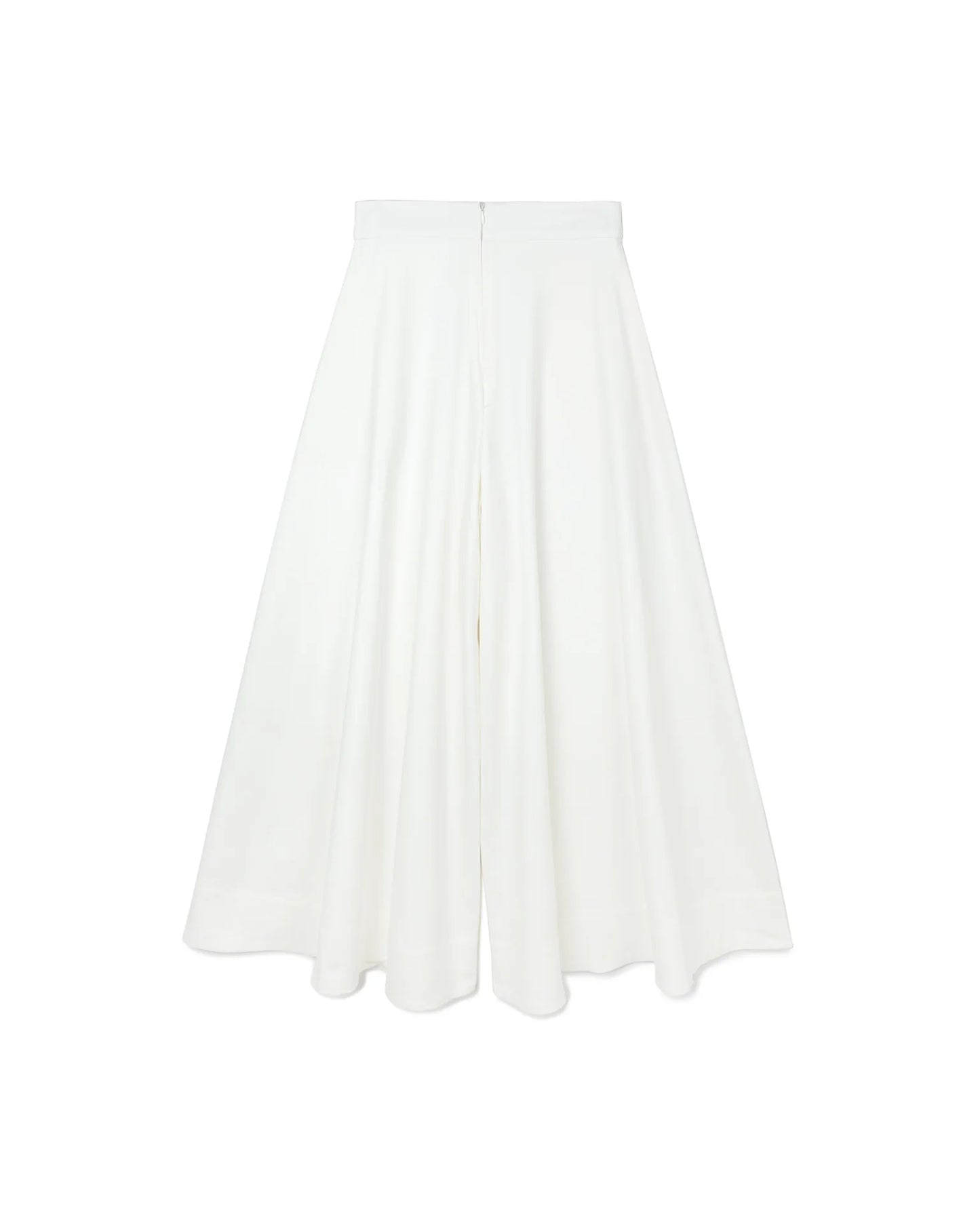Wide Flare Trousers (White)