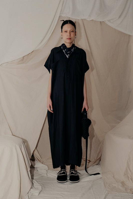 So Simple Collar Dress In Black - BEV C multi label store