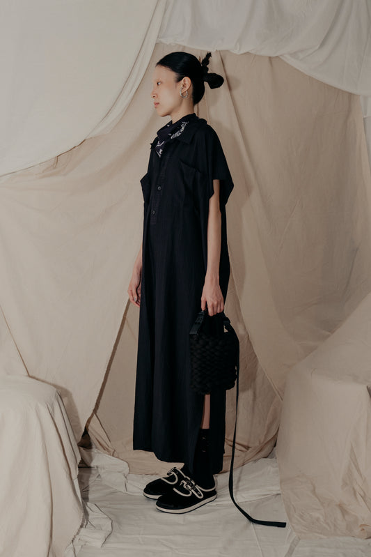 So Simple Collar Dress In Black - BEV C multi label store