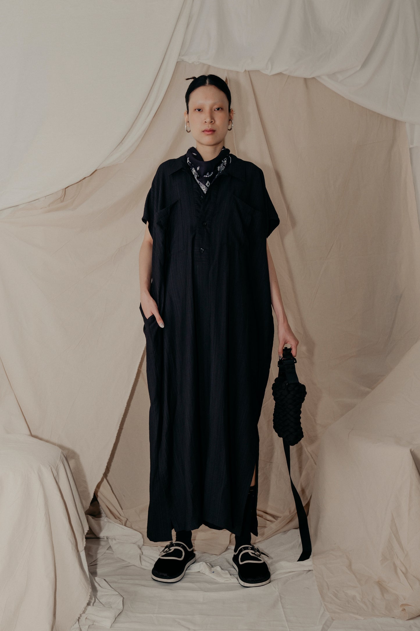 So Simple Collar Dress In Black - BEV C multi label store