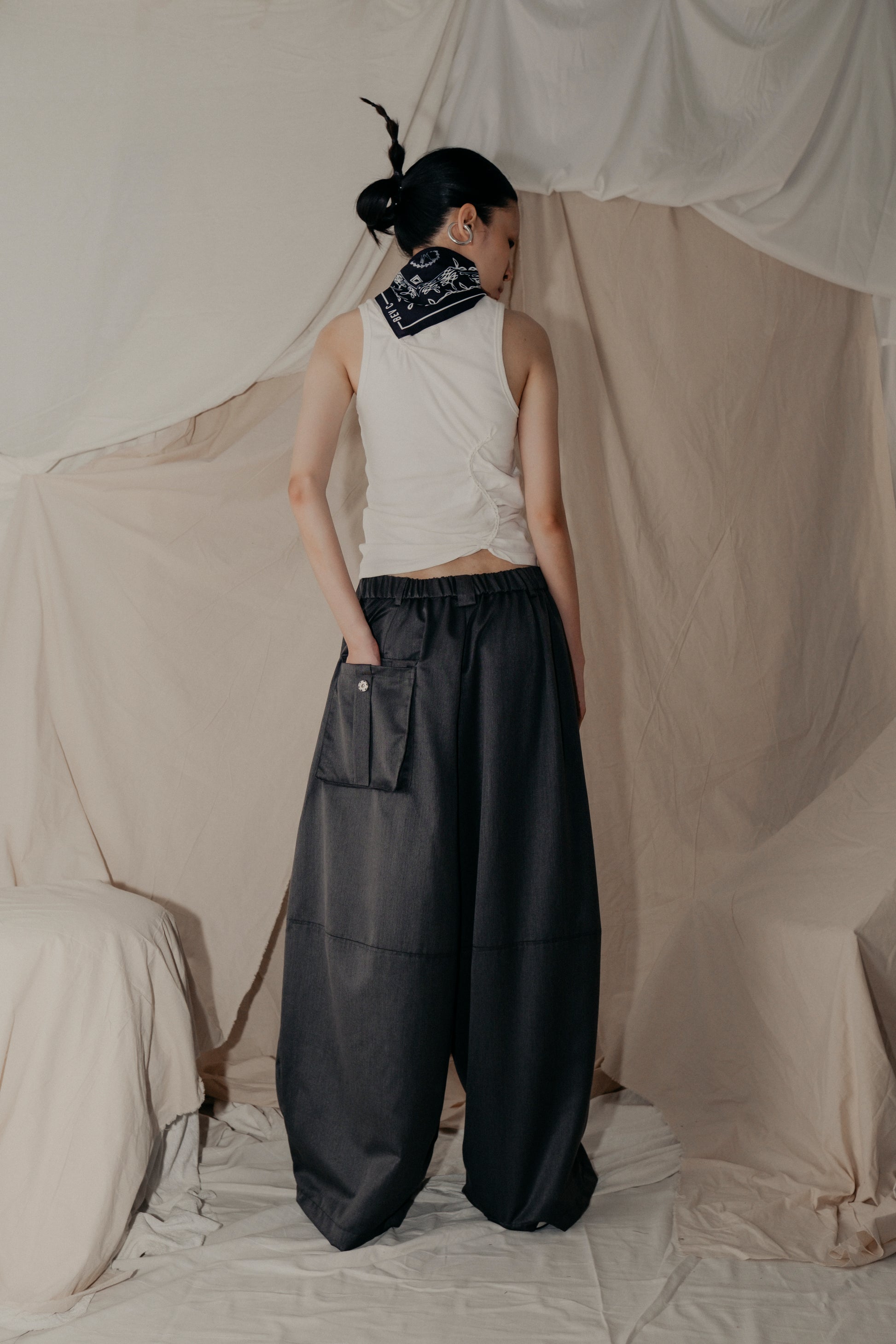 Dudu Overwrap Pants in Grey - BEV C multi label store