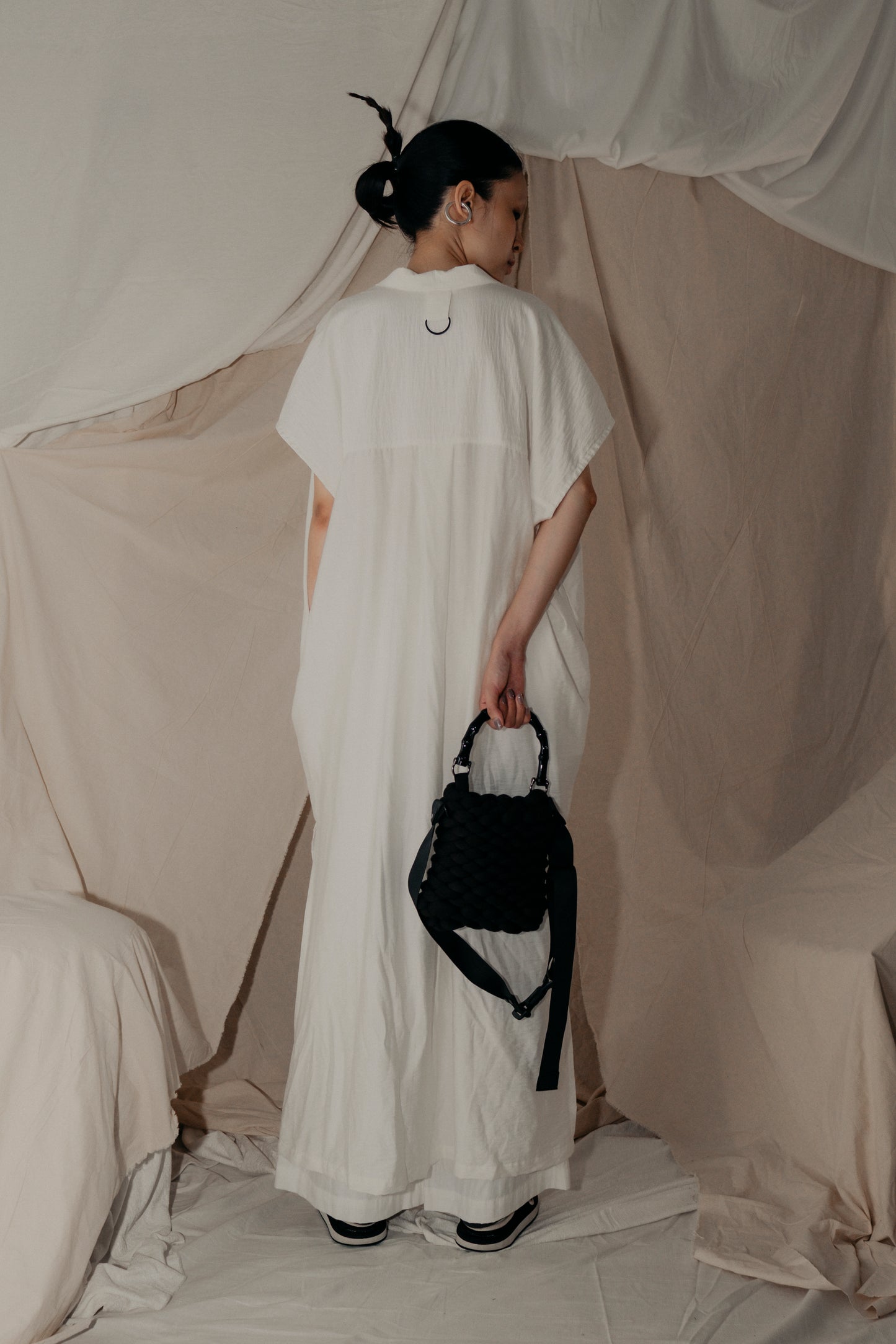 So Simple Collar Dress In White - BEV C multi label store