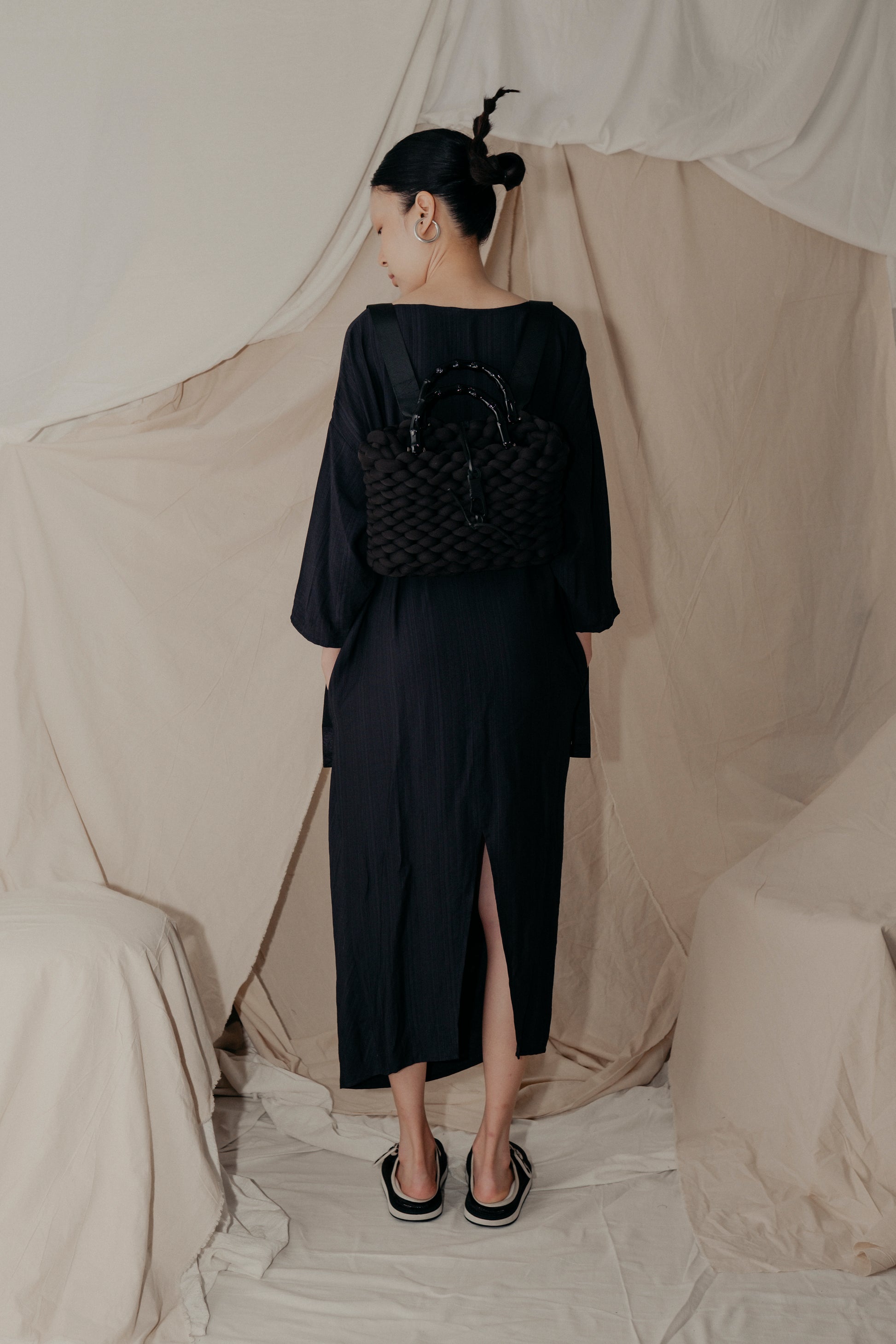 Alms Bowl Dress in Black - BEV C multi label store