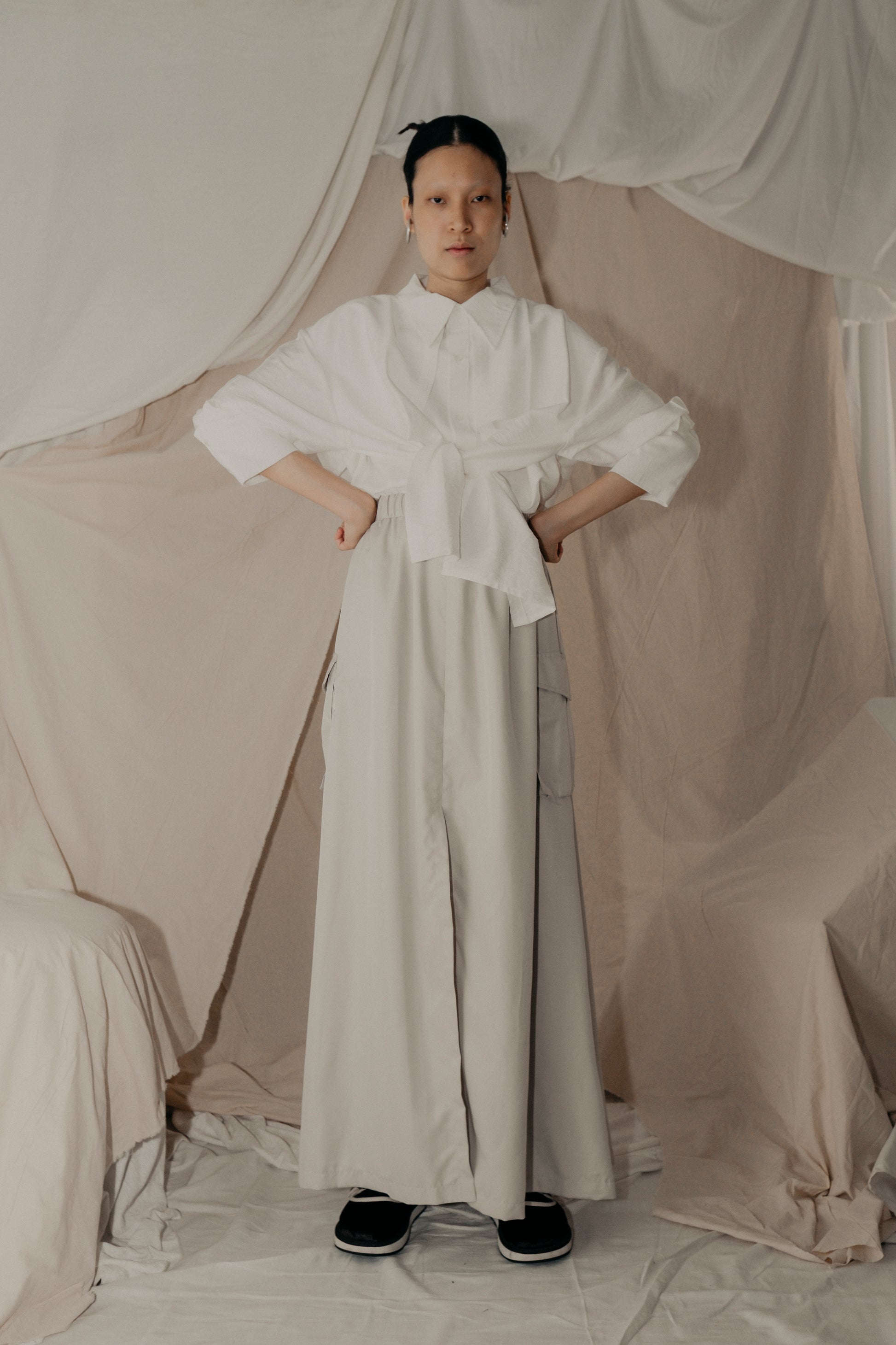 Everyday Shirt in White - BEV C multi label store