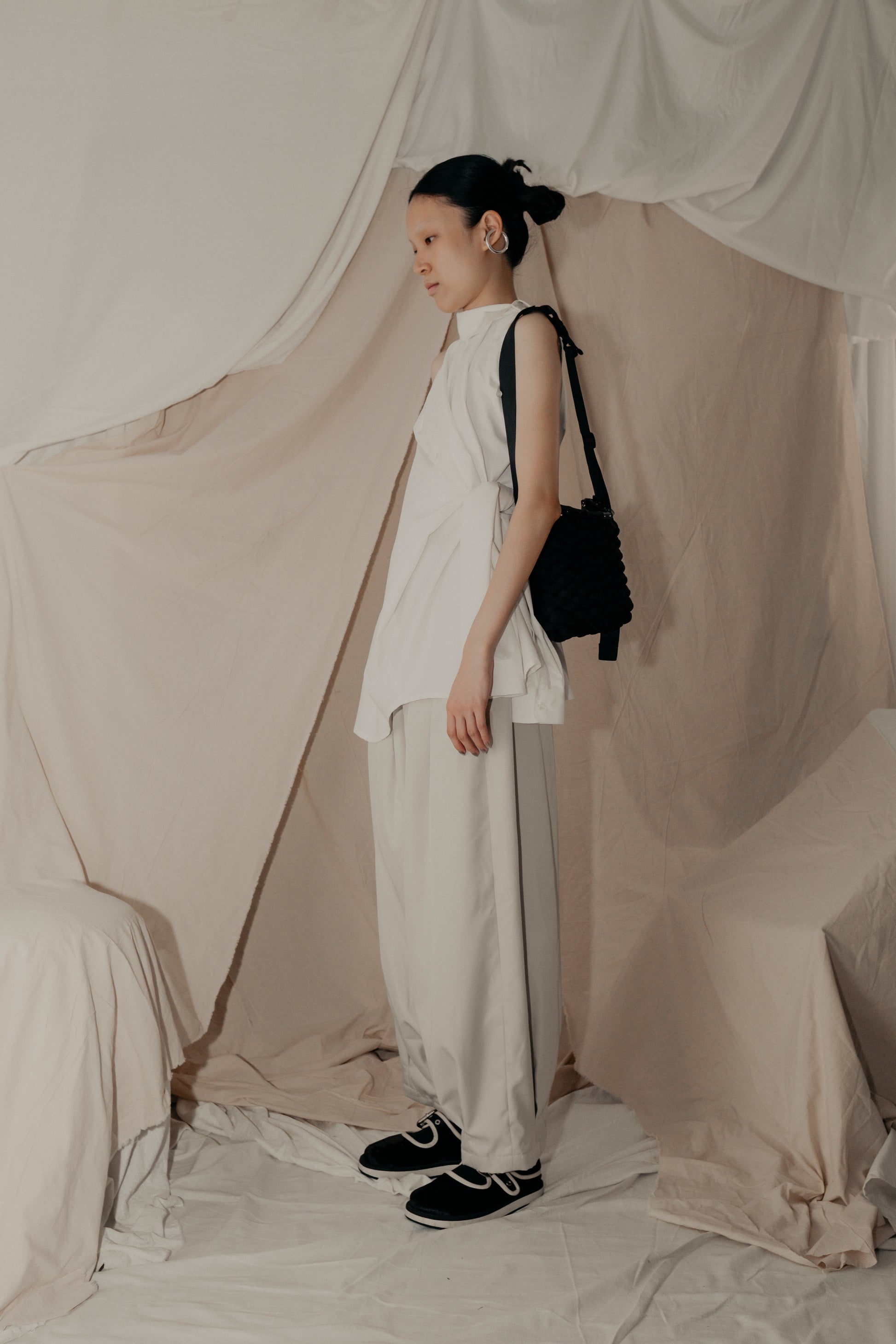 Sheeta Balloon Pants in Cream - BEV C multi label store