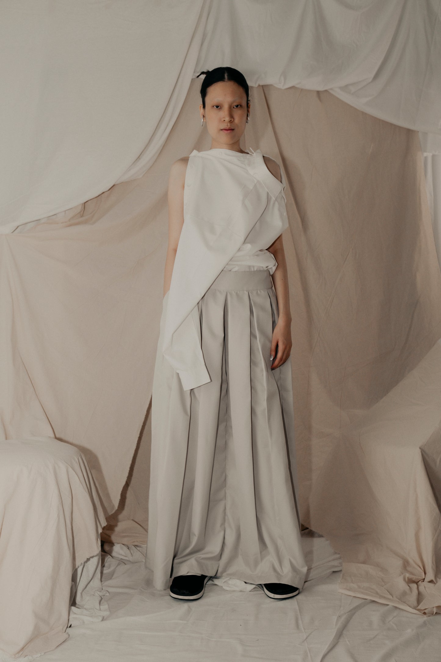 Ladies & Gentleman Skirt Pants in Cream - BEV C multi label store