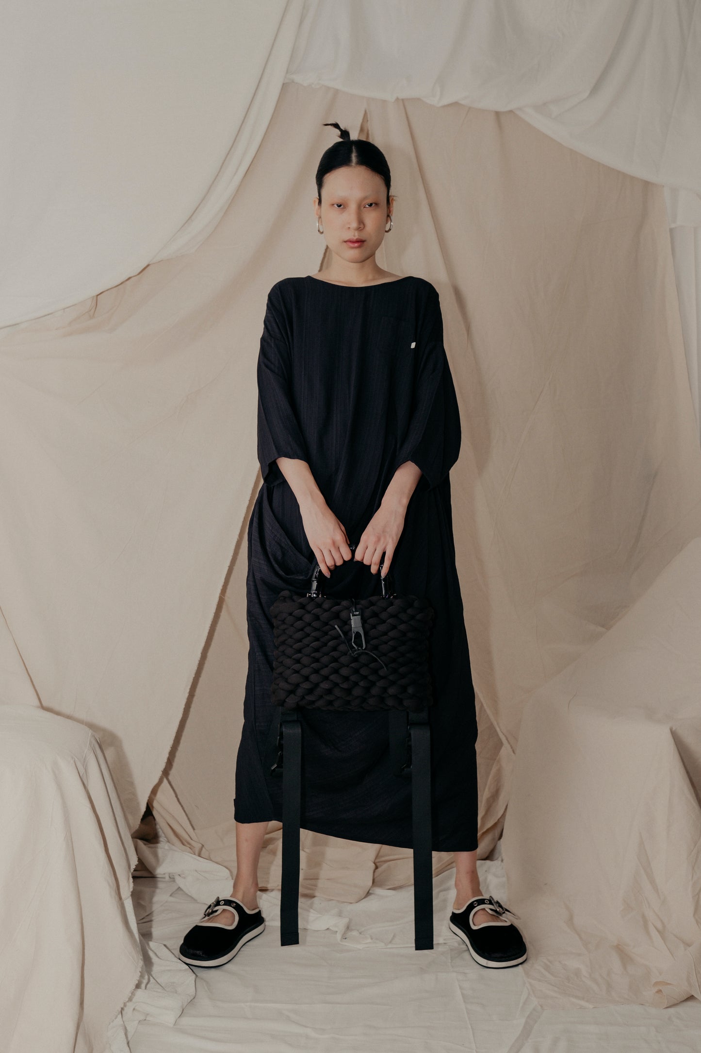 Alms Bowl Dress in Black - BEV C multi label store