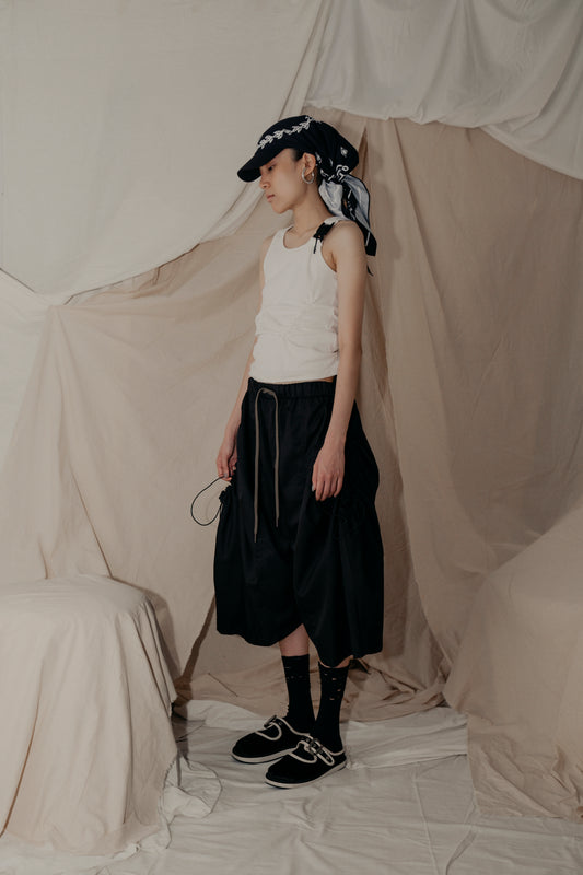 Nepenthes Giant Pocket Pants in Black - BEV C multi label store