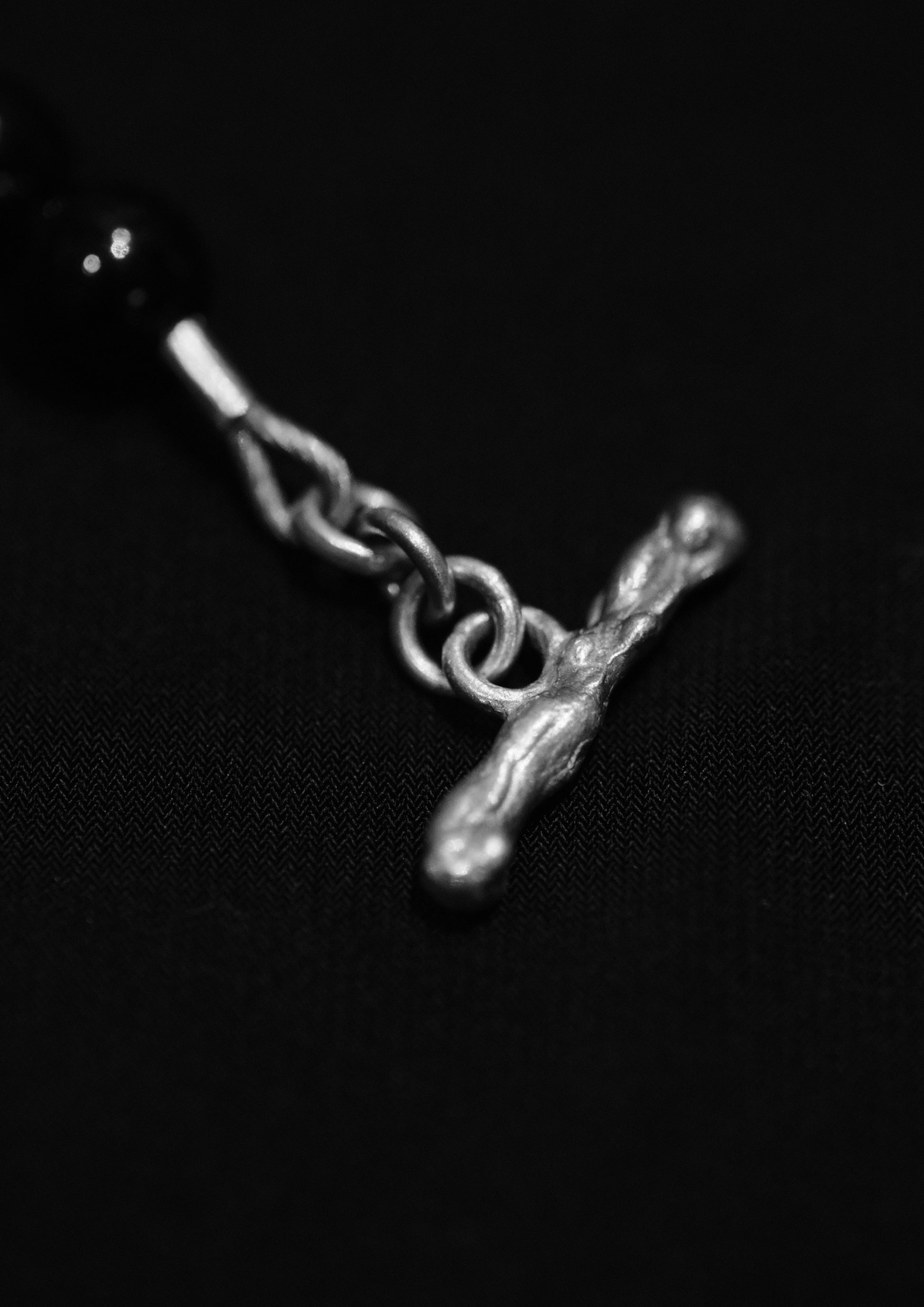 AQUATIC BLACK AGATE NECKLACE-0001 - BEV C multi label store
