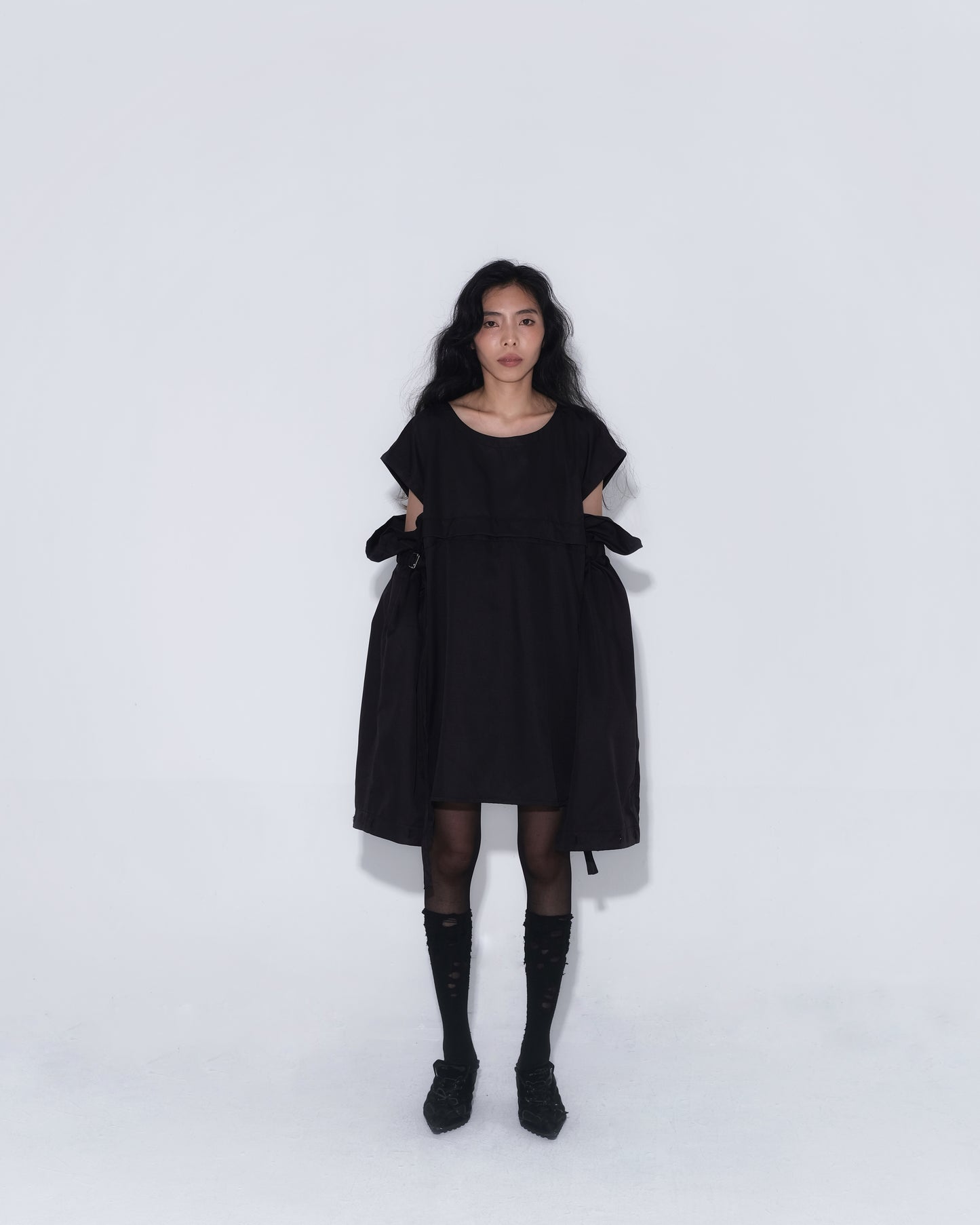 Detachable Psycho Shirt in Black - BEV C multi label store